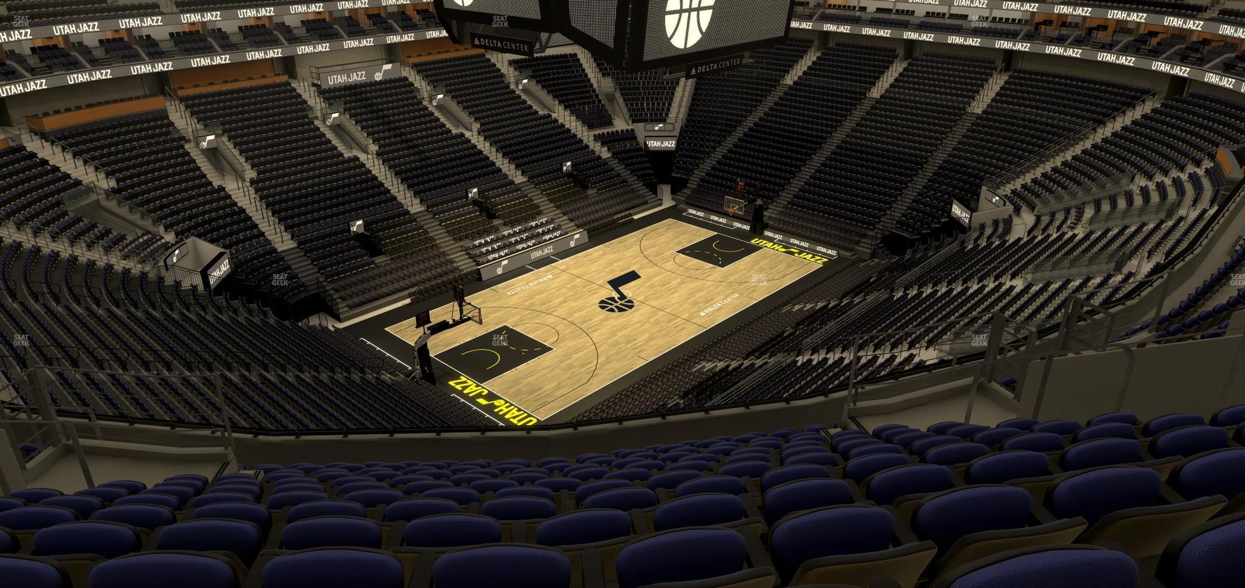 Seating view for Delta Center Section 137