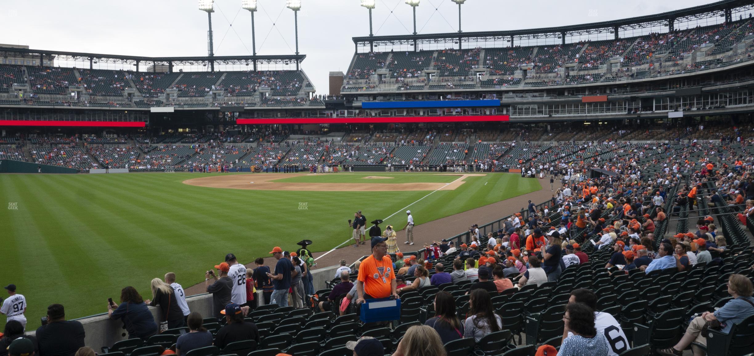 Seating view for Comerica Park Section 143