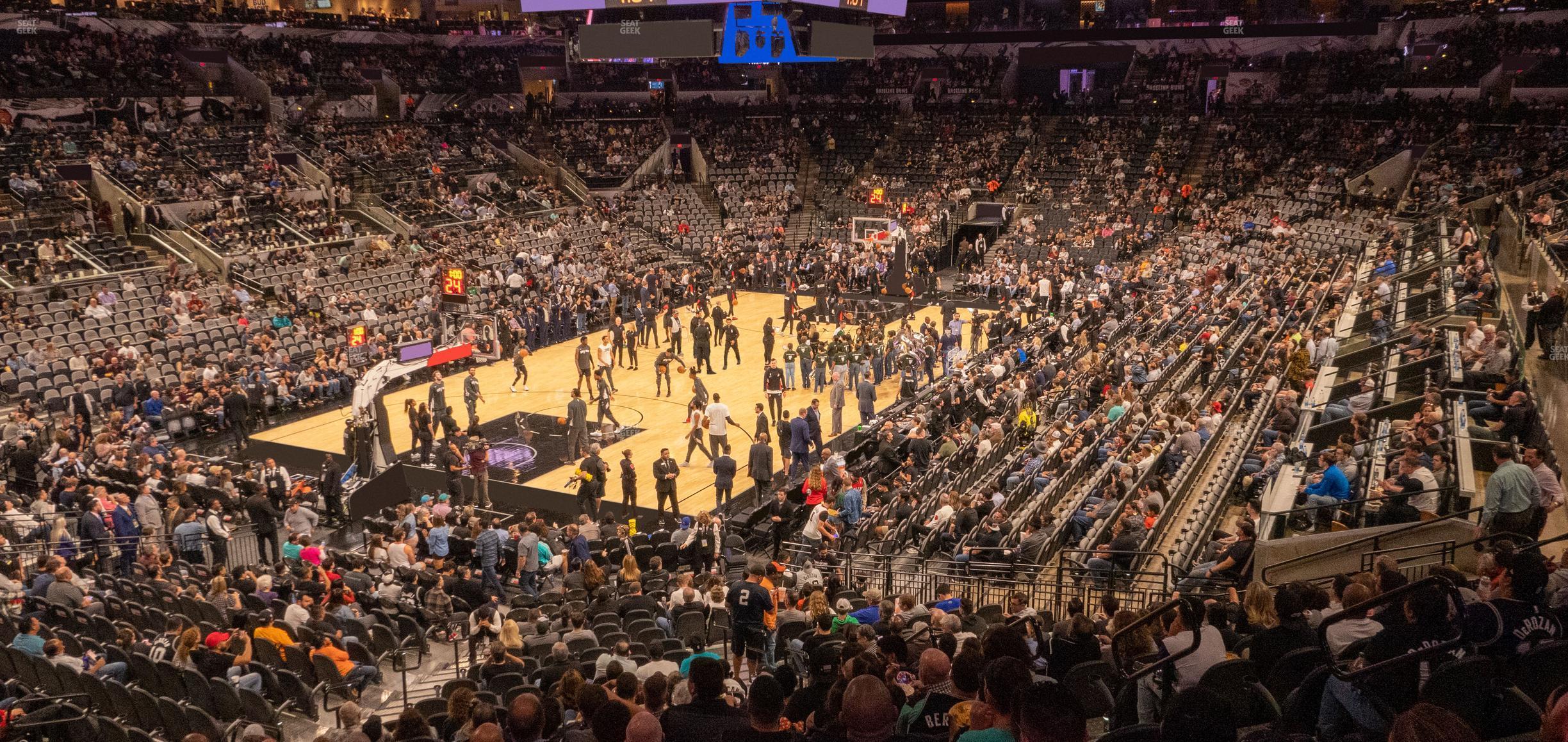 Seating view for Frost Bank Center Section 112