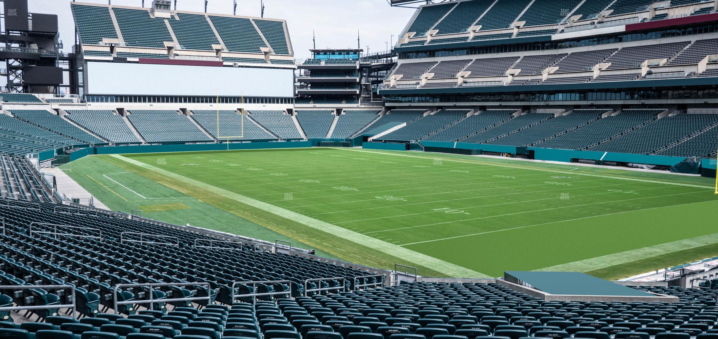 Seating view for Lincoln Financial Field Section 106