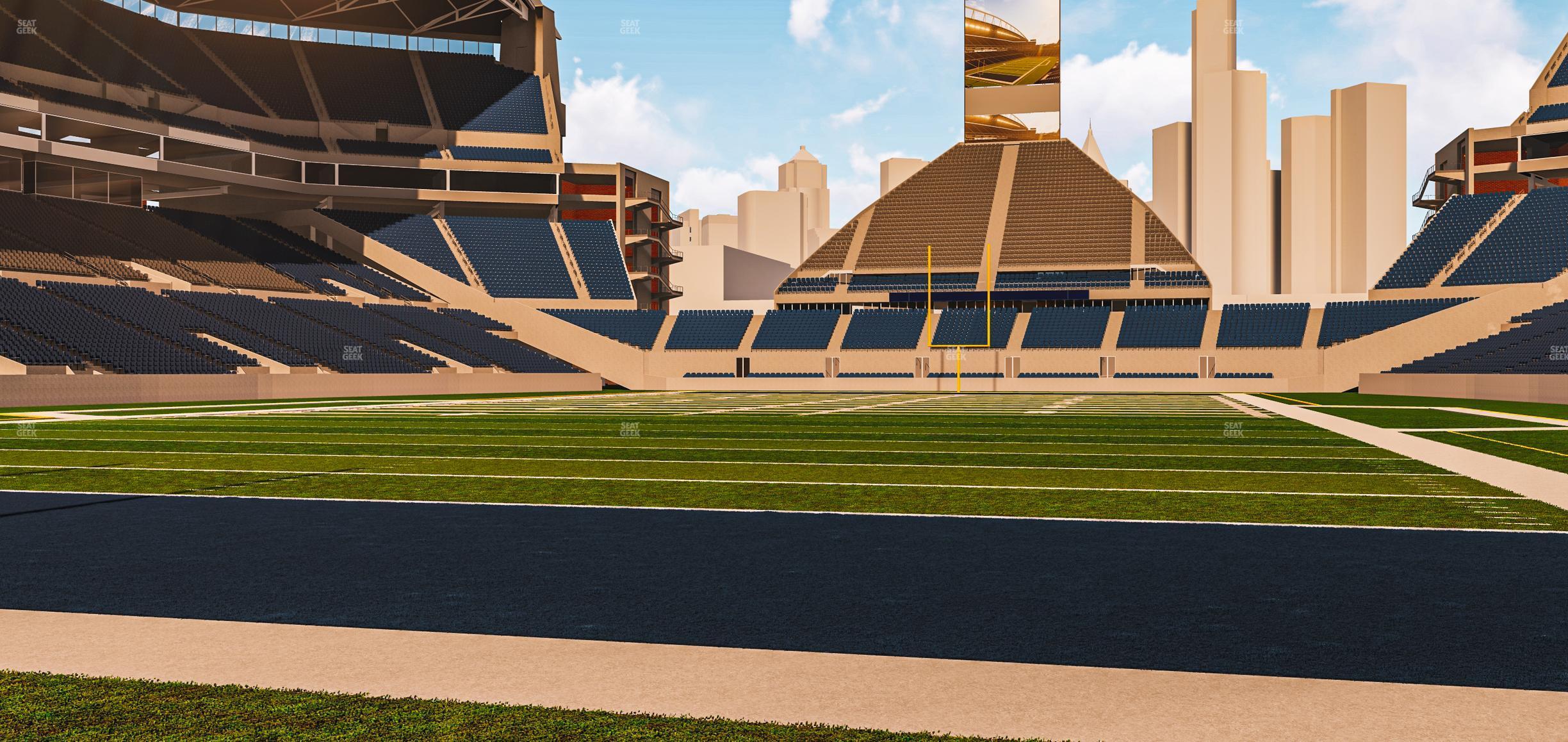 Seating view for Lumen Field Section Field 120