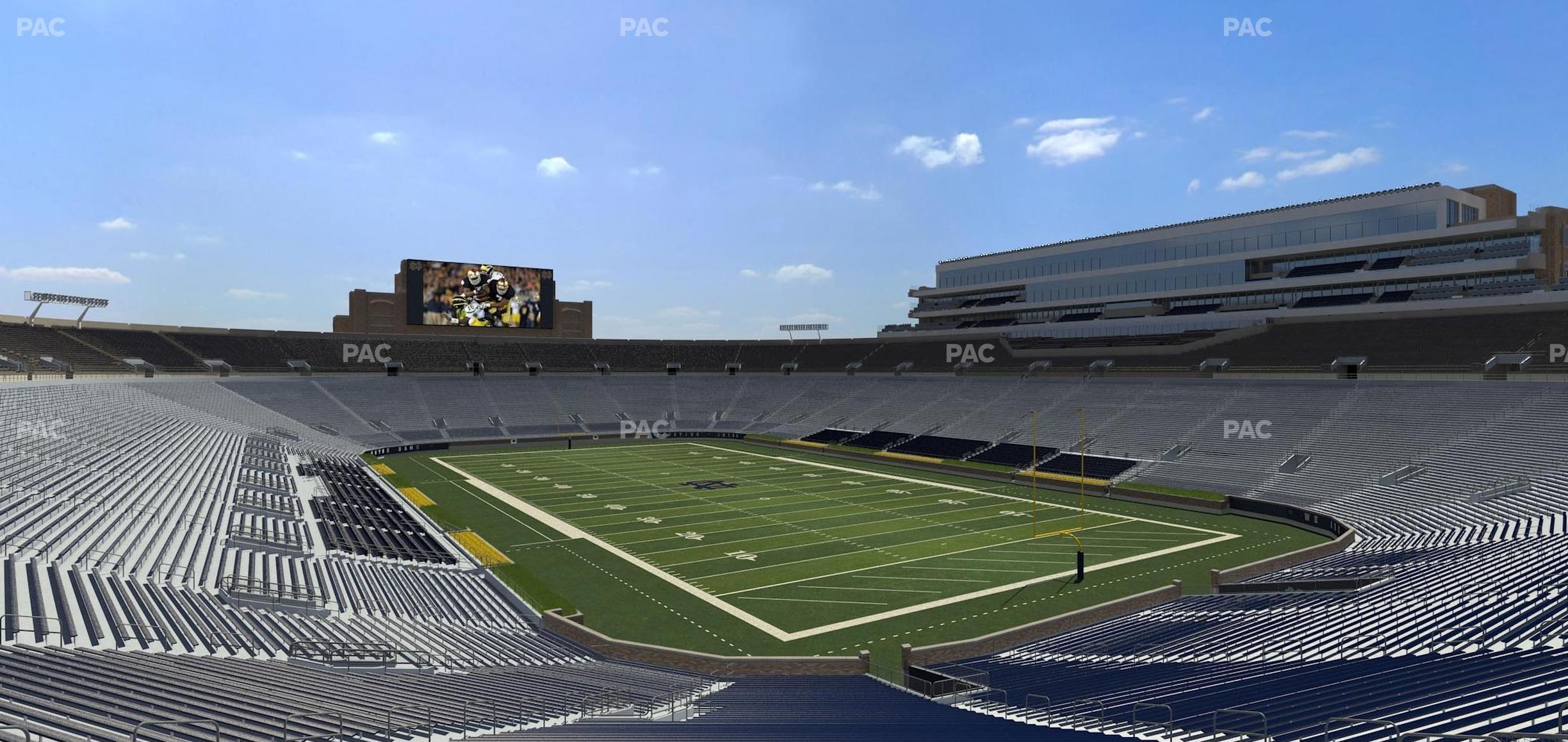 Seating view for Notre Dame Stadium Section 104