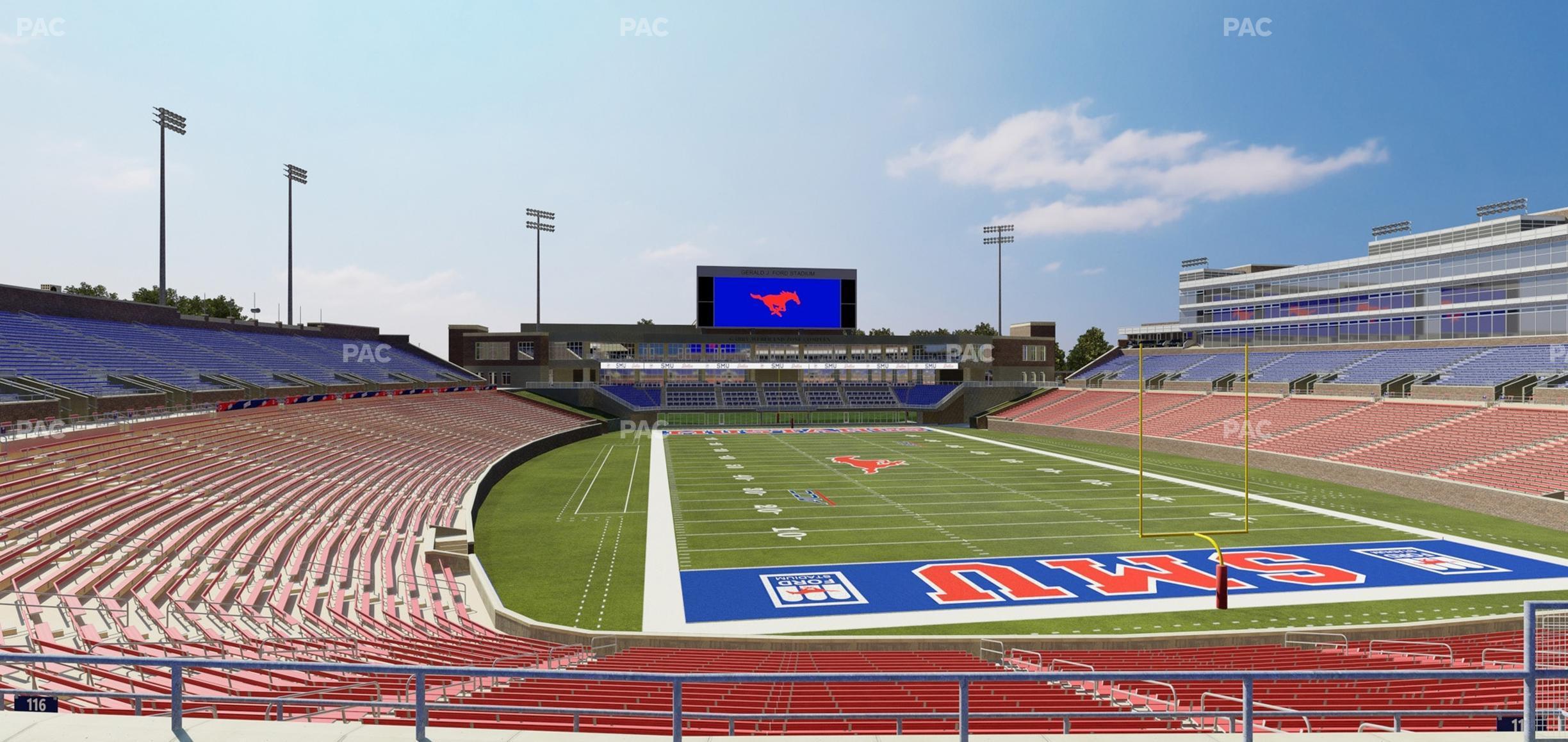 Seating view for Gerald Ford Stadium Section 216