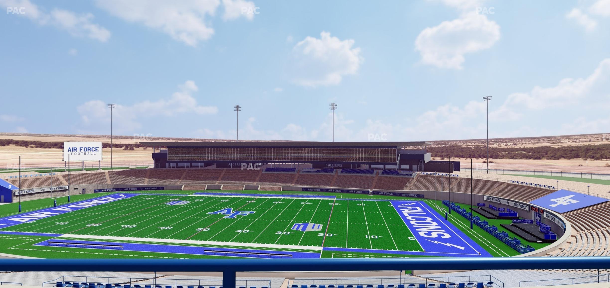 Seating view for Falcon Stadium Section M 6