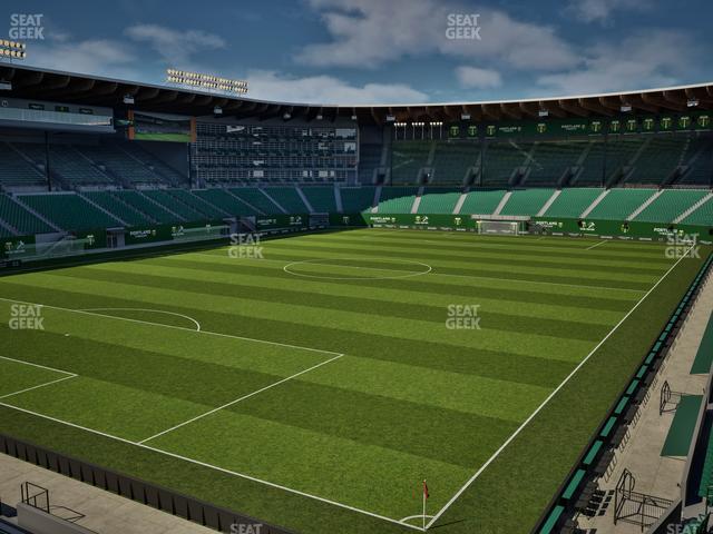 Seating view for Providence Park Section Loge 3