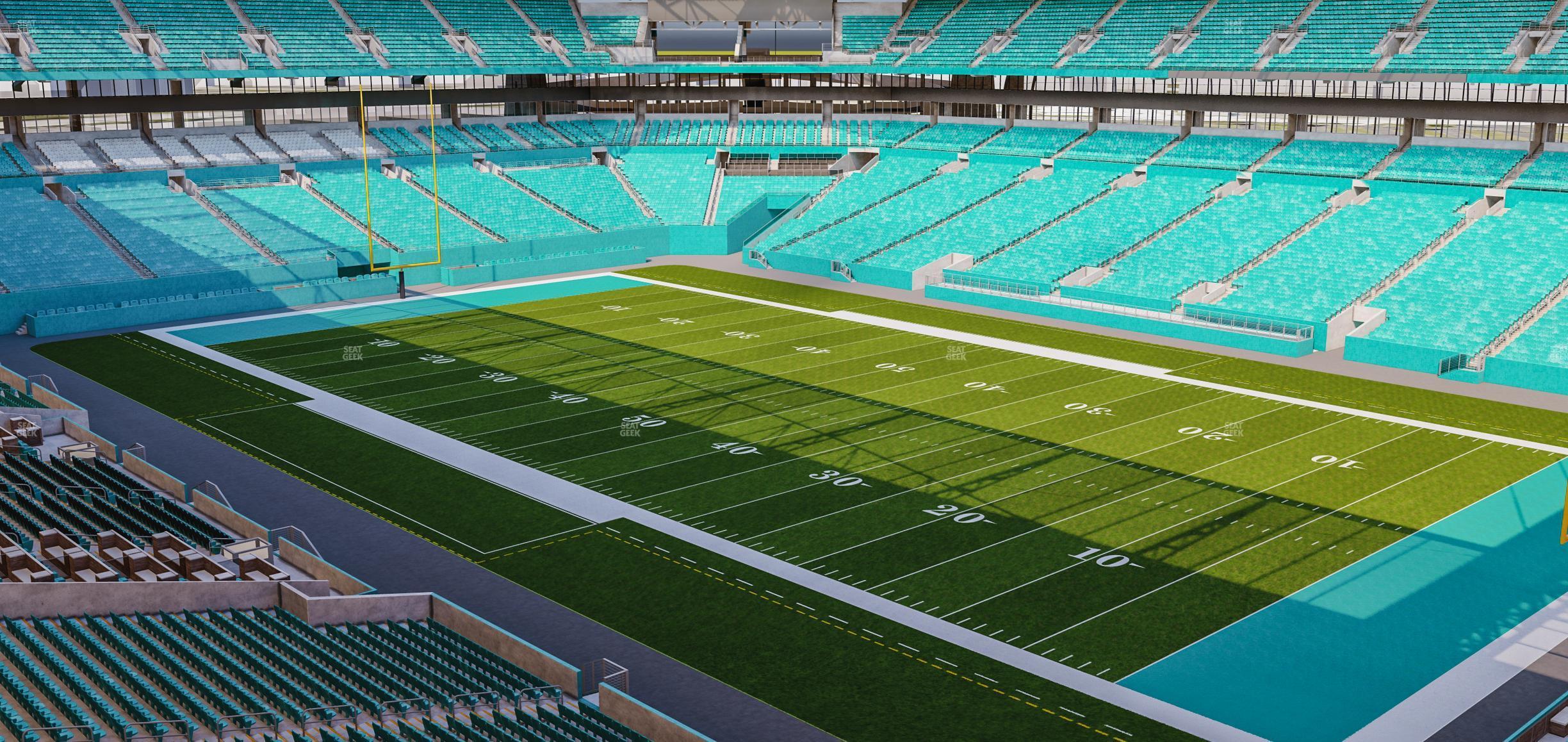 Seating view for Hard Rock Stadium Section 339 Corner Suite