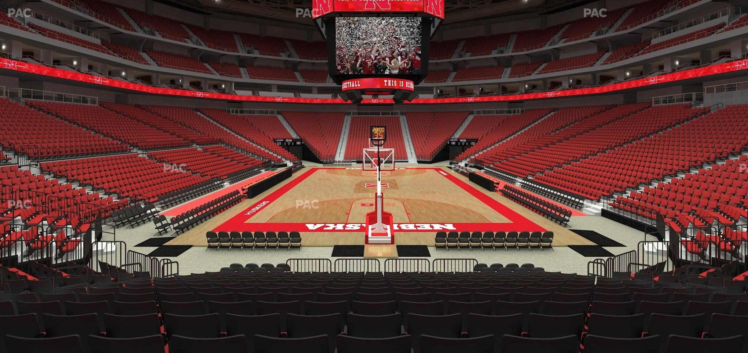 Seating view for Pinnacle Bank Arena Section 101