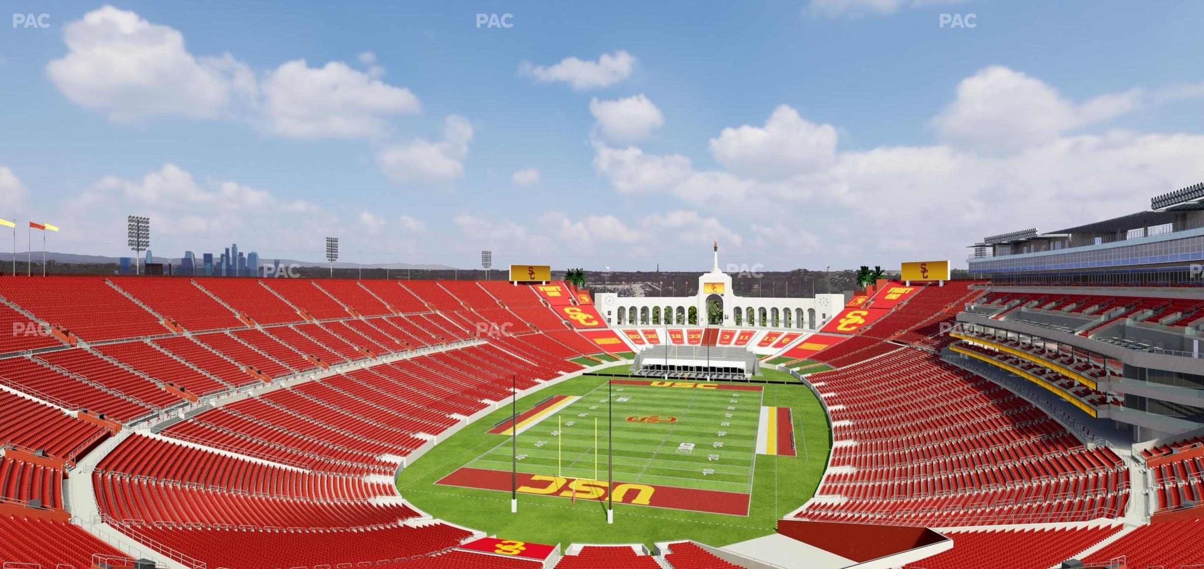 Seating view for Los Angeles Memorial Coliseum Section 313