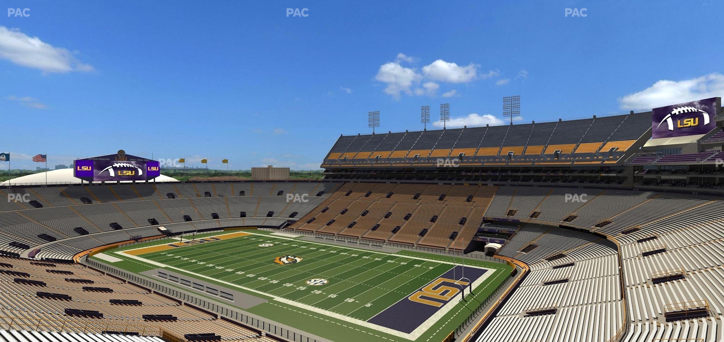 Seating view for Tiger Stadium Section Club 201