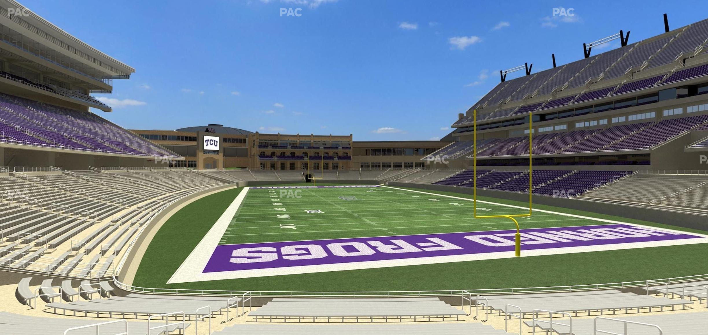 Seating view for Amon G. Carter Stadium Section 117