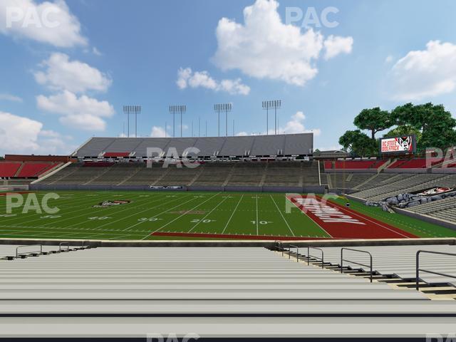 Seating view for Carter-Finley Stadium Section 18