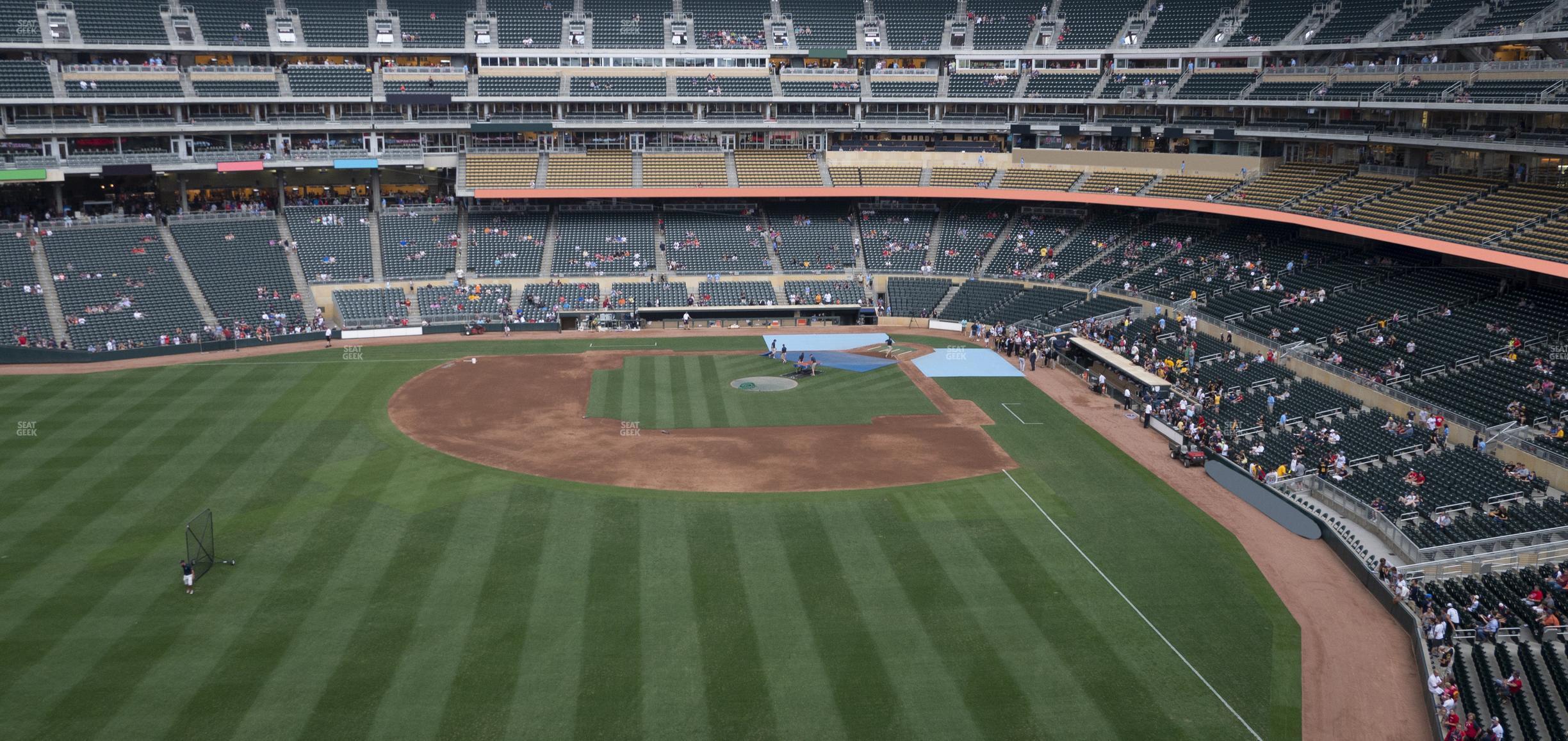 Seating view for Target Field Section 330