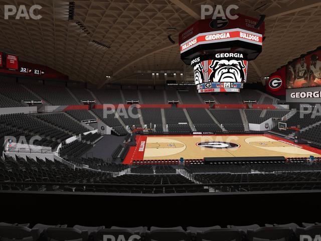 Seating view for Stegeman Coliseum Section Gg