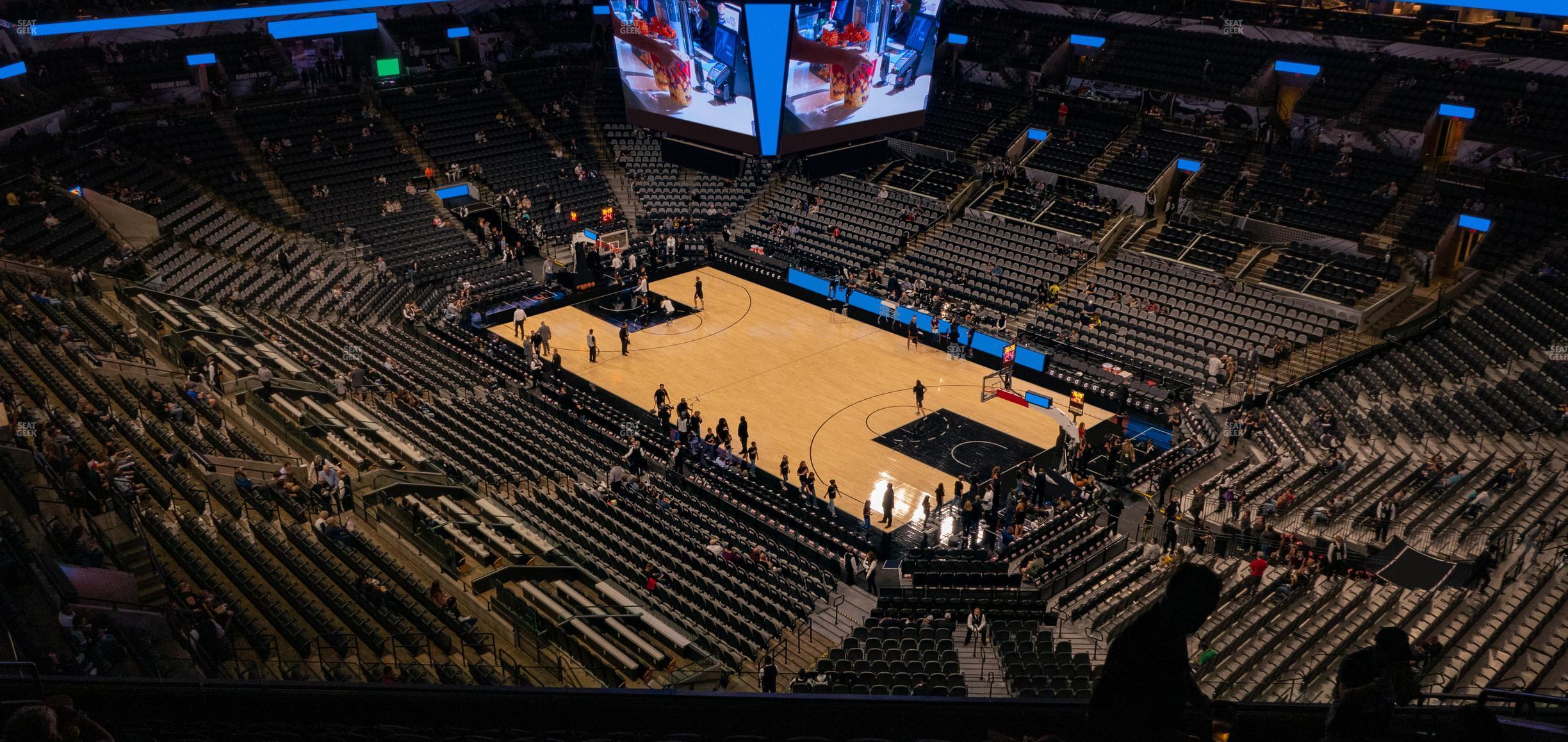 Seating view for Frost Bank Center Section 220