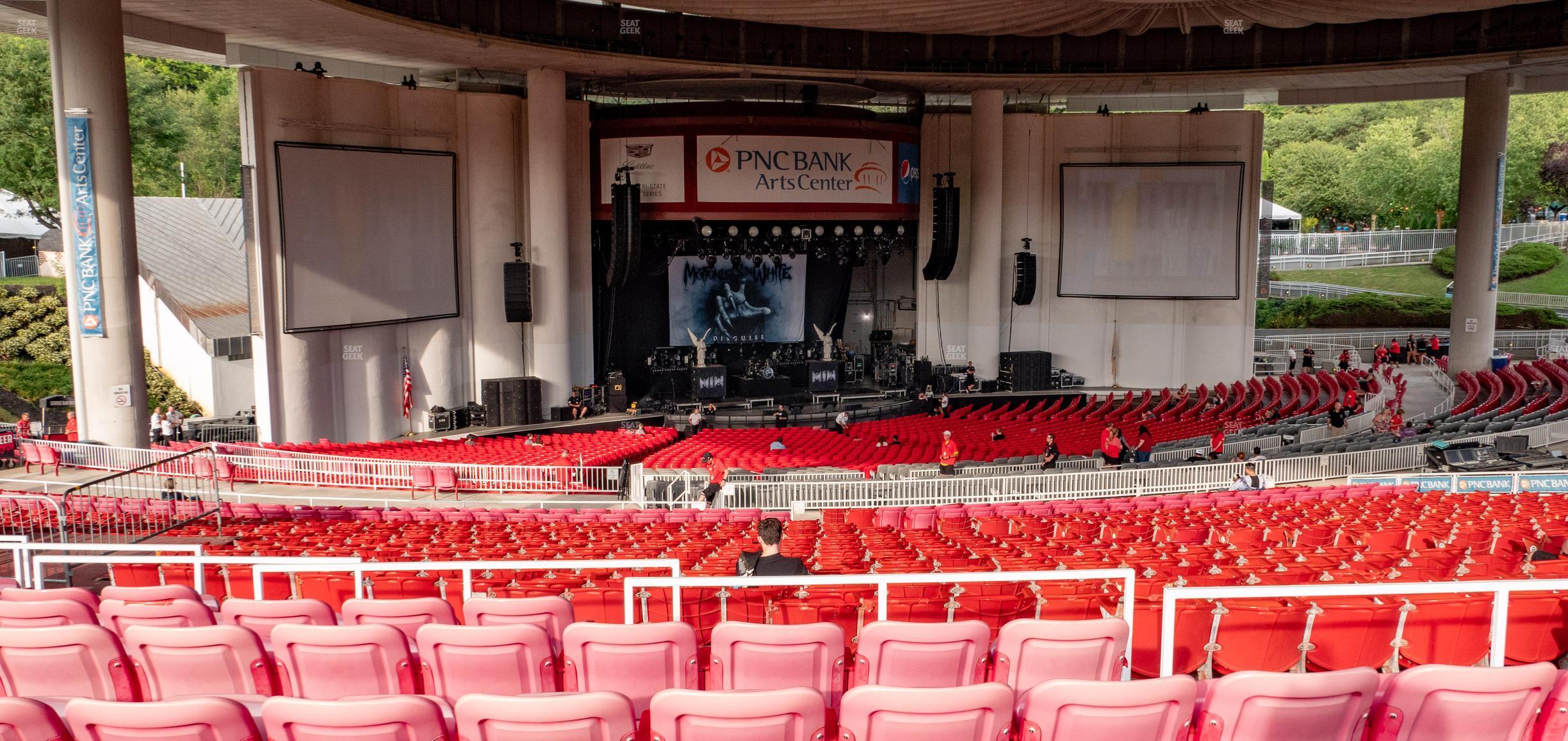 Seating view for PNC Bank Arts Center Section 404