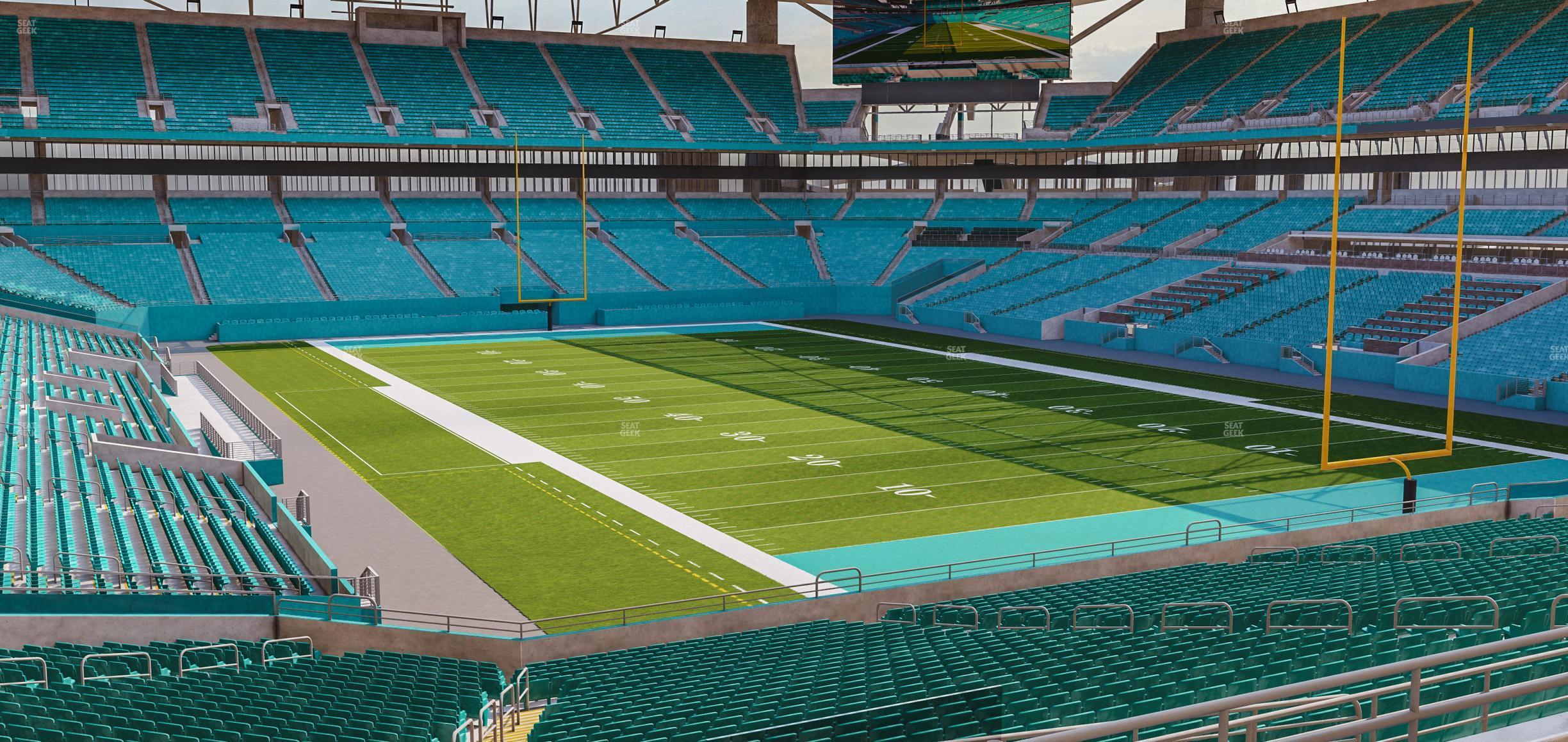 Seating view for Hard Rock Stadium Section 208