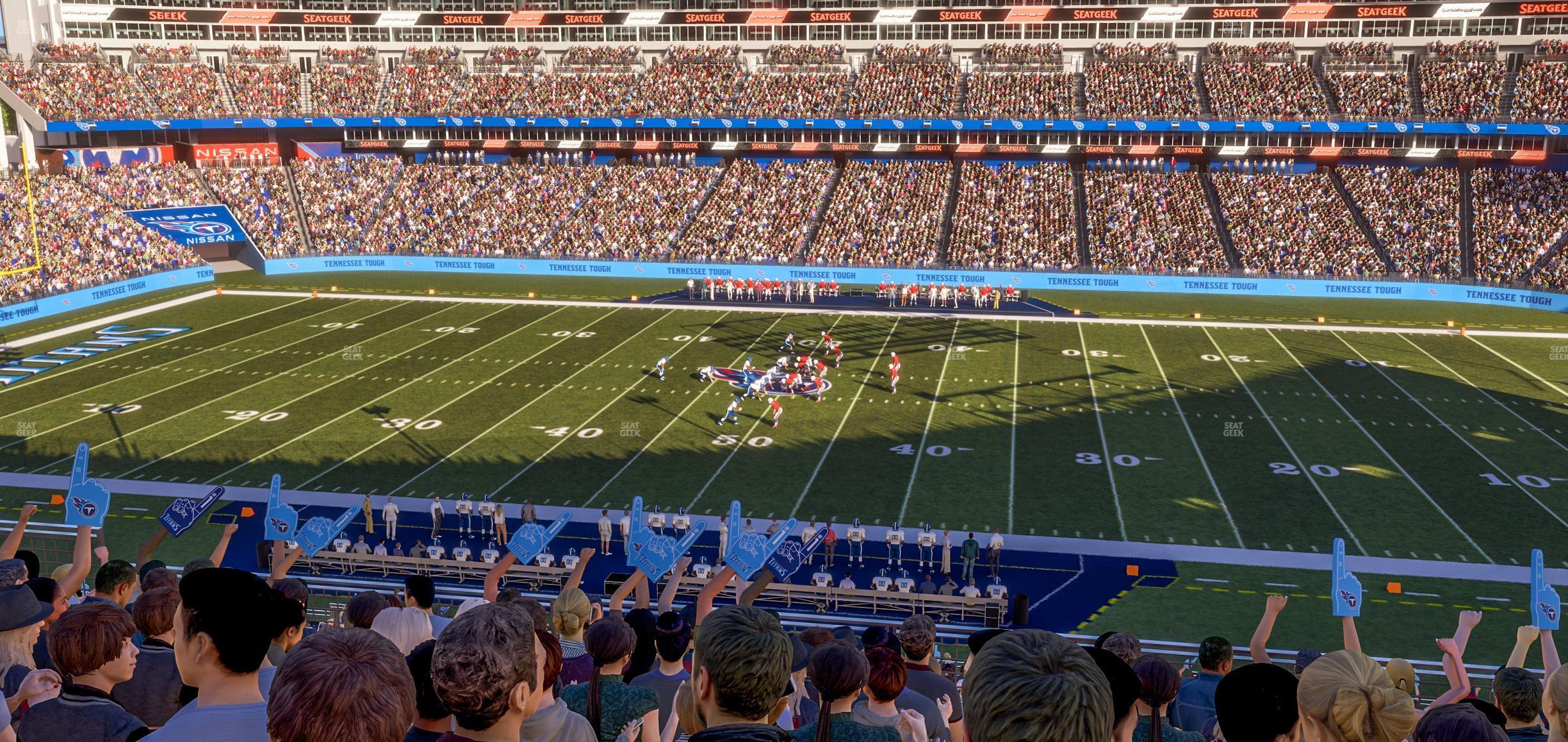 Seating view for Nissan Stadium Section 234