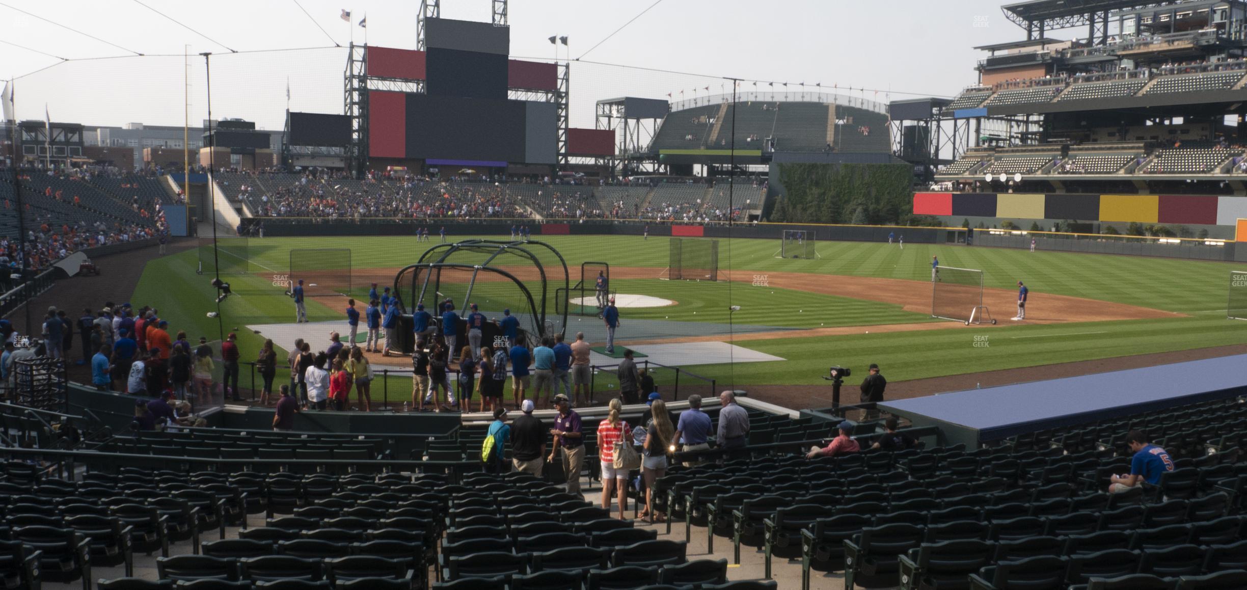 Seating view for Coors Field Section 128