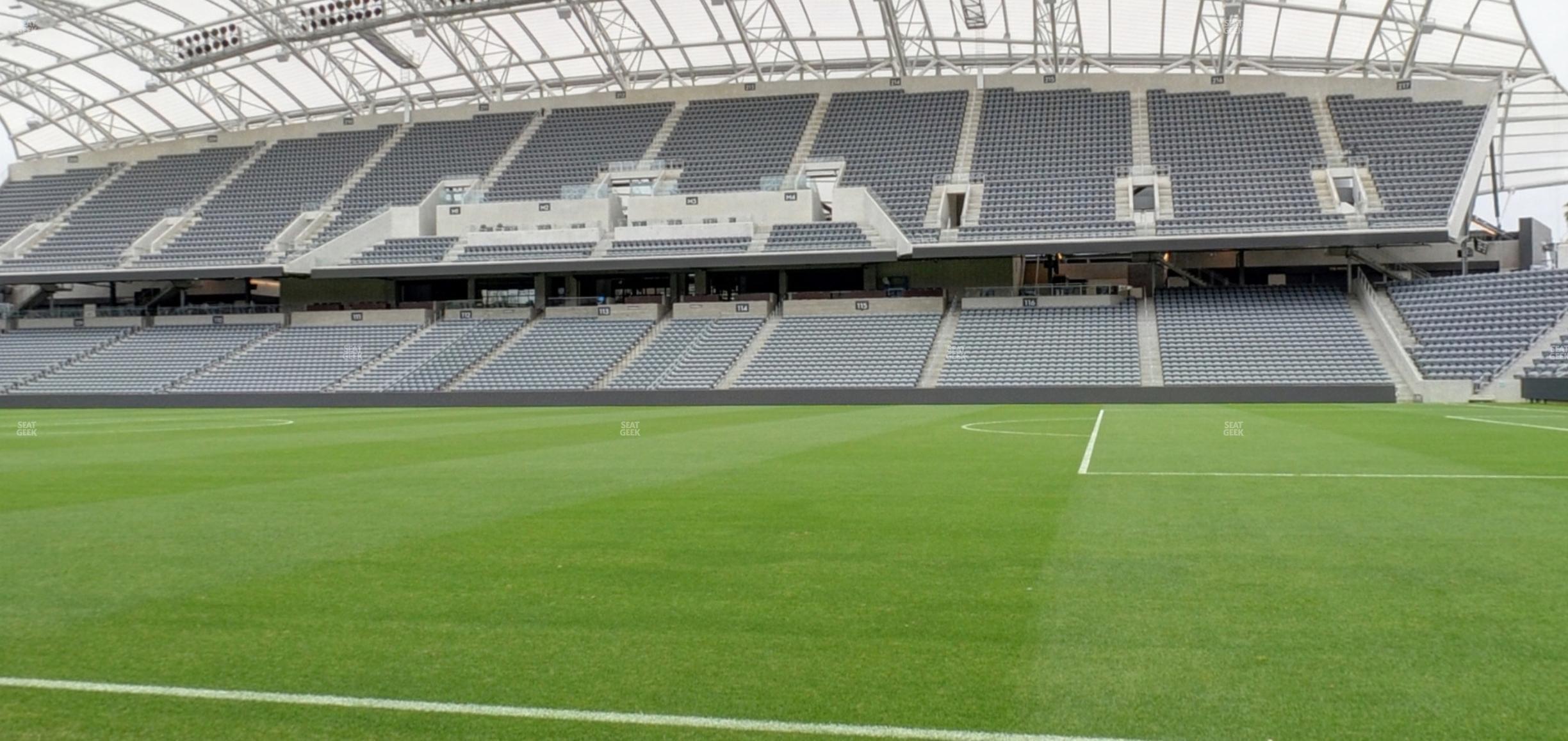 Seating view for BMO Stadium Section Field Suite 3