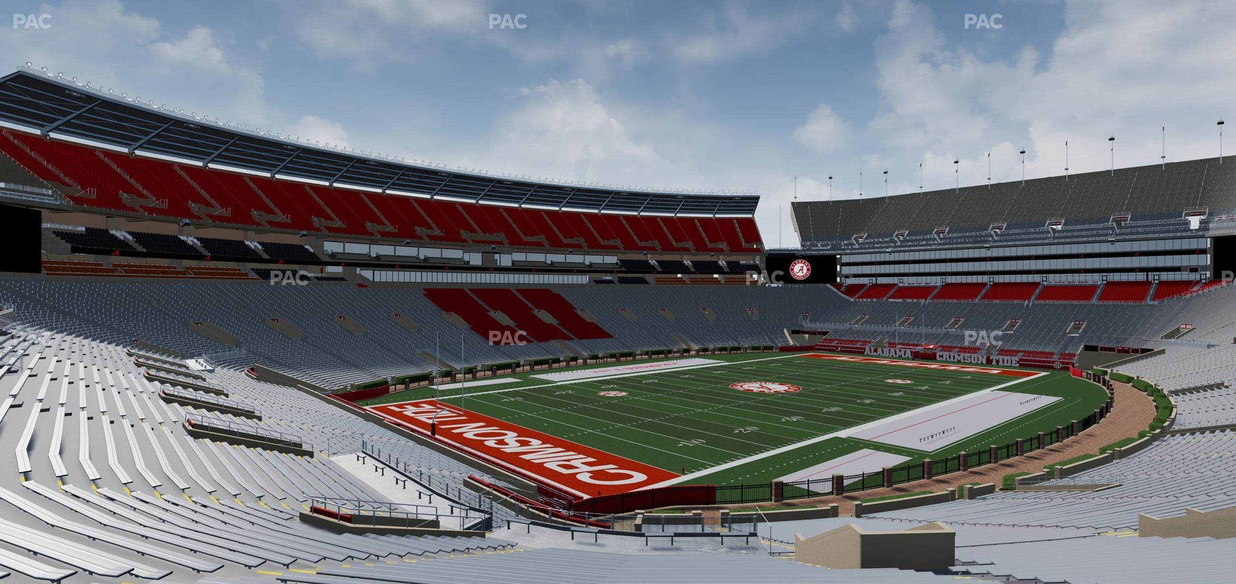 Seating view for Bryant Denny Stadium Section Aa