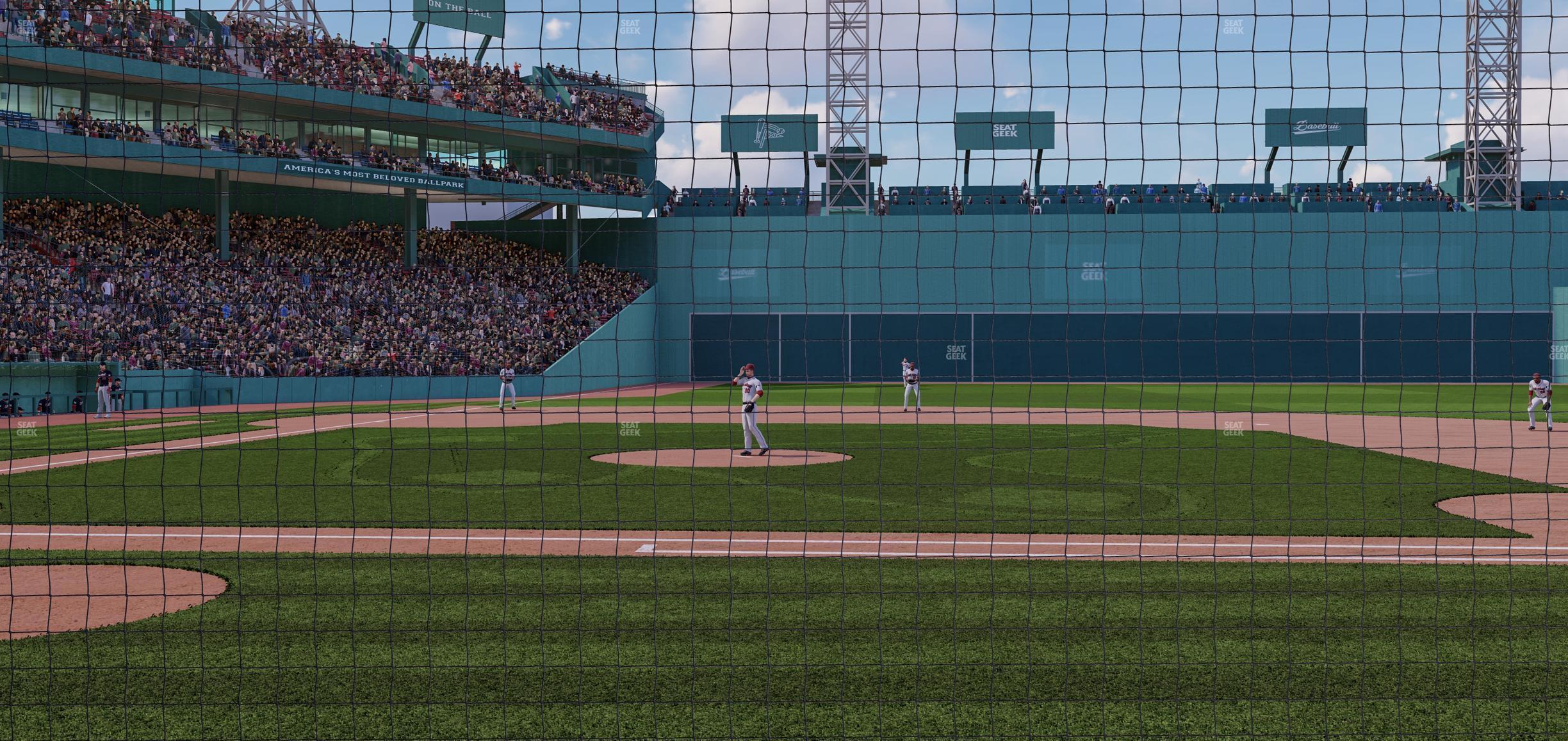 Seating view for Fenway Park Section Dugout Box 31