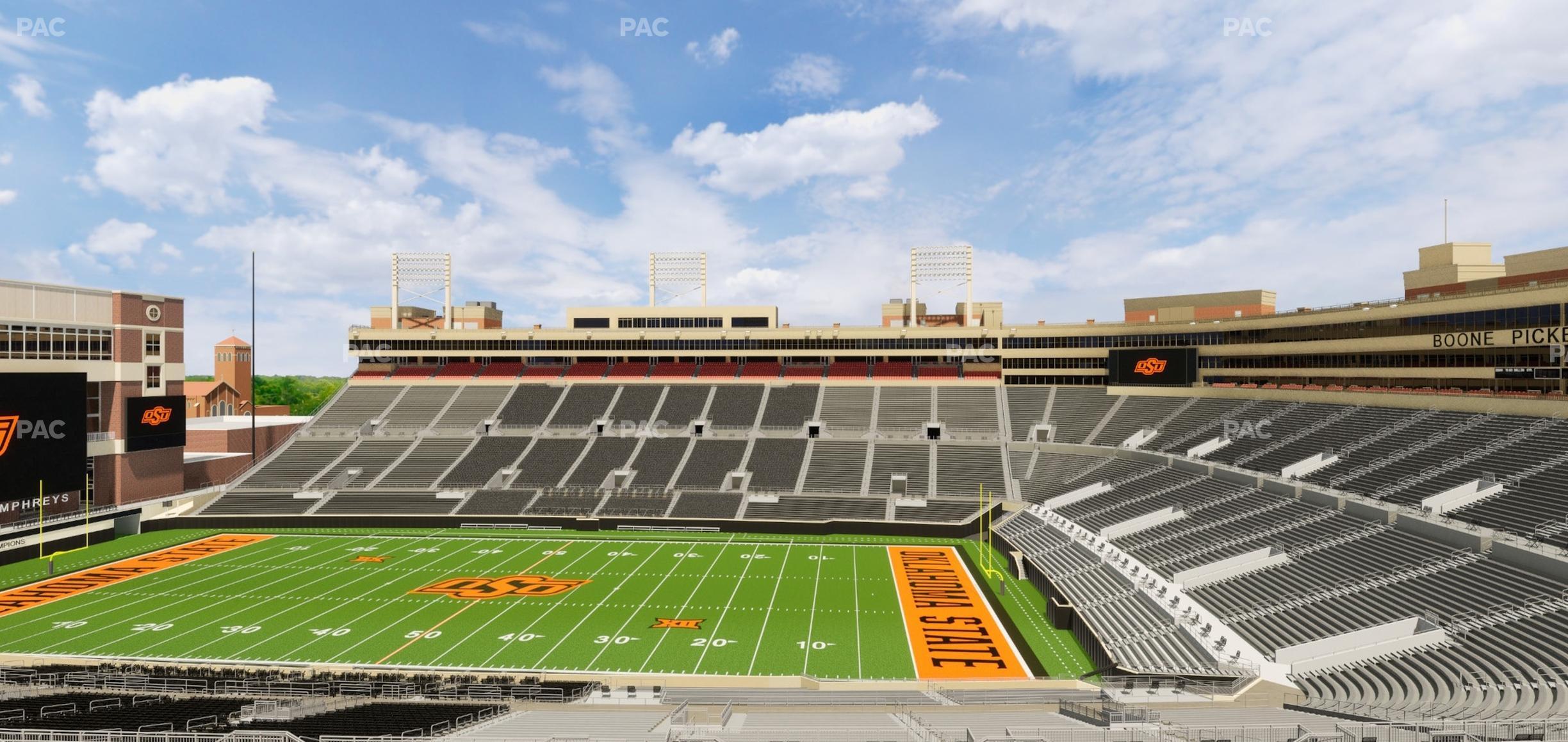 Seating view for Boone Pickens Stadium Section Club 554