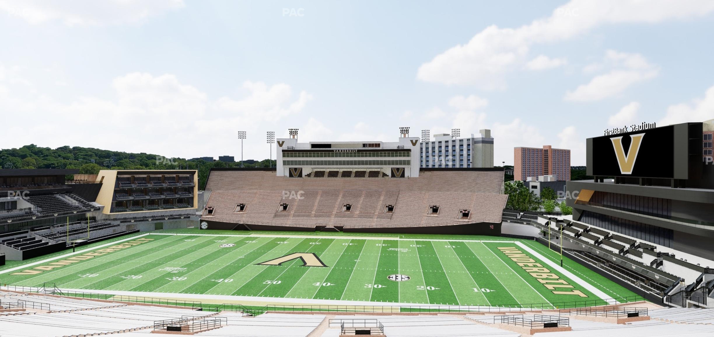 Seating view for FirstBank Stadium Section T