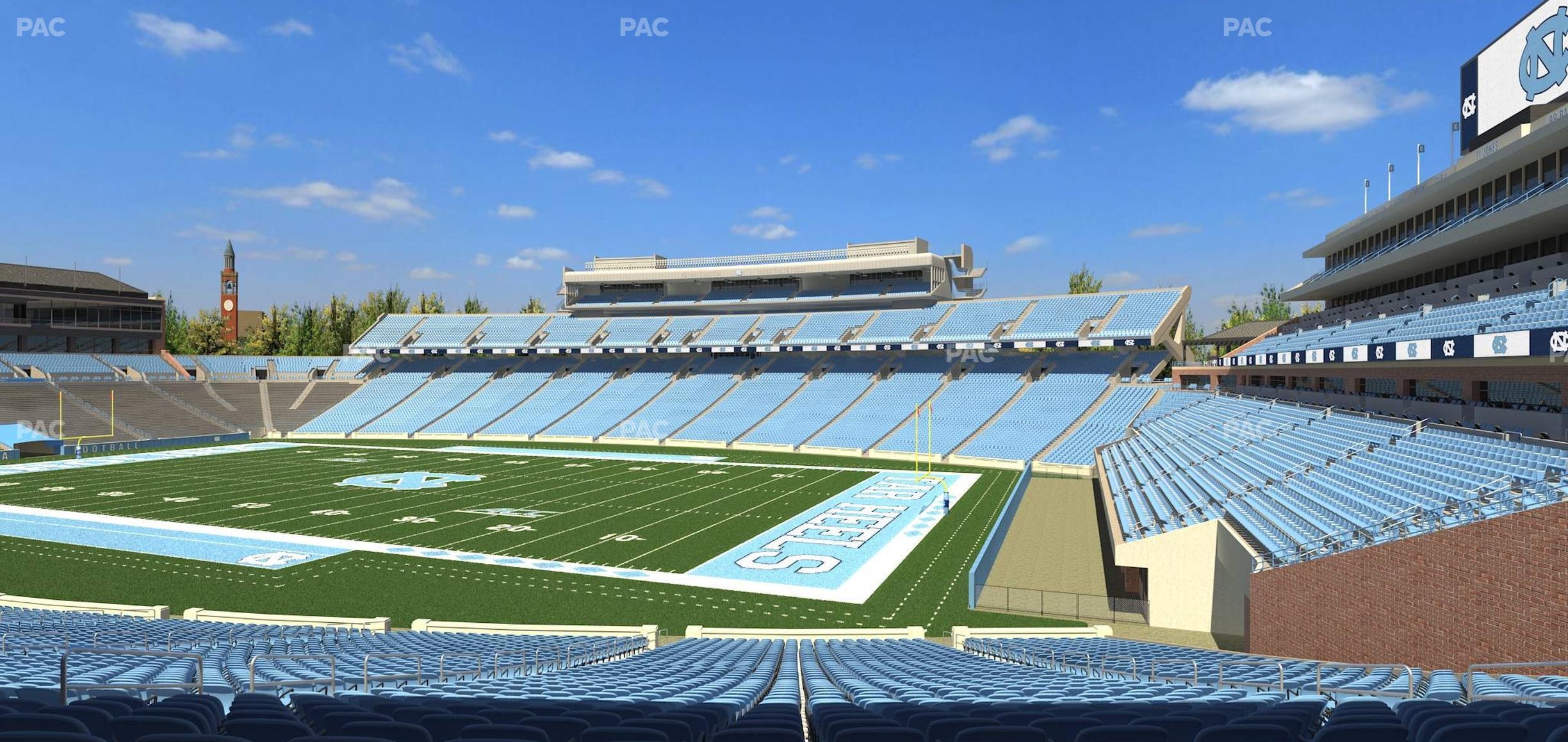 Seating view for Kenan Memorial Stadium Section 130