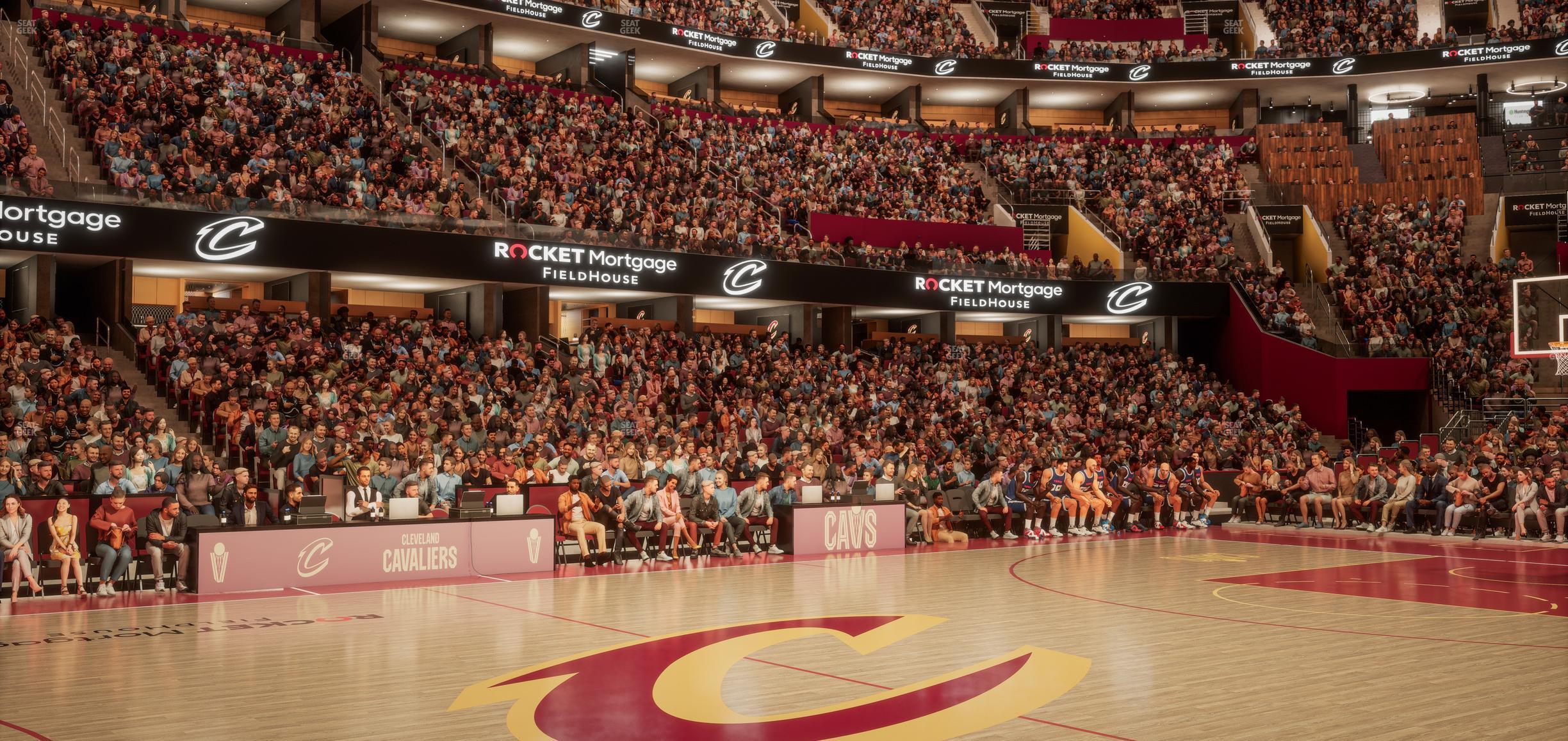 Seating view for Rocket Mortgage FieldHouse Section Floor 22