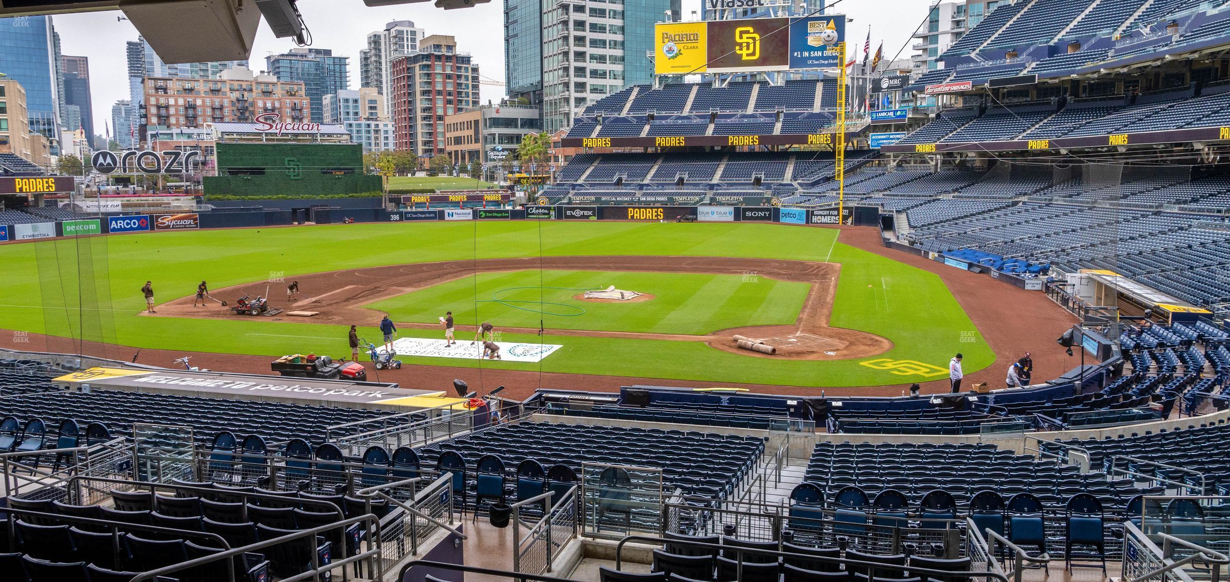 Seating view for Petco Park Section Lexus Club Table