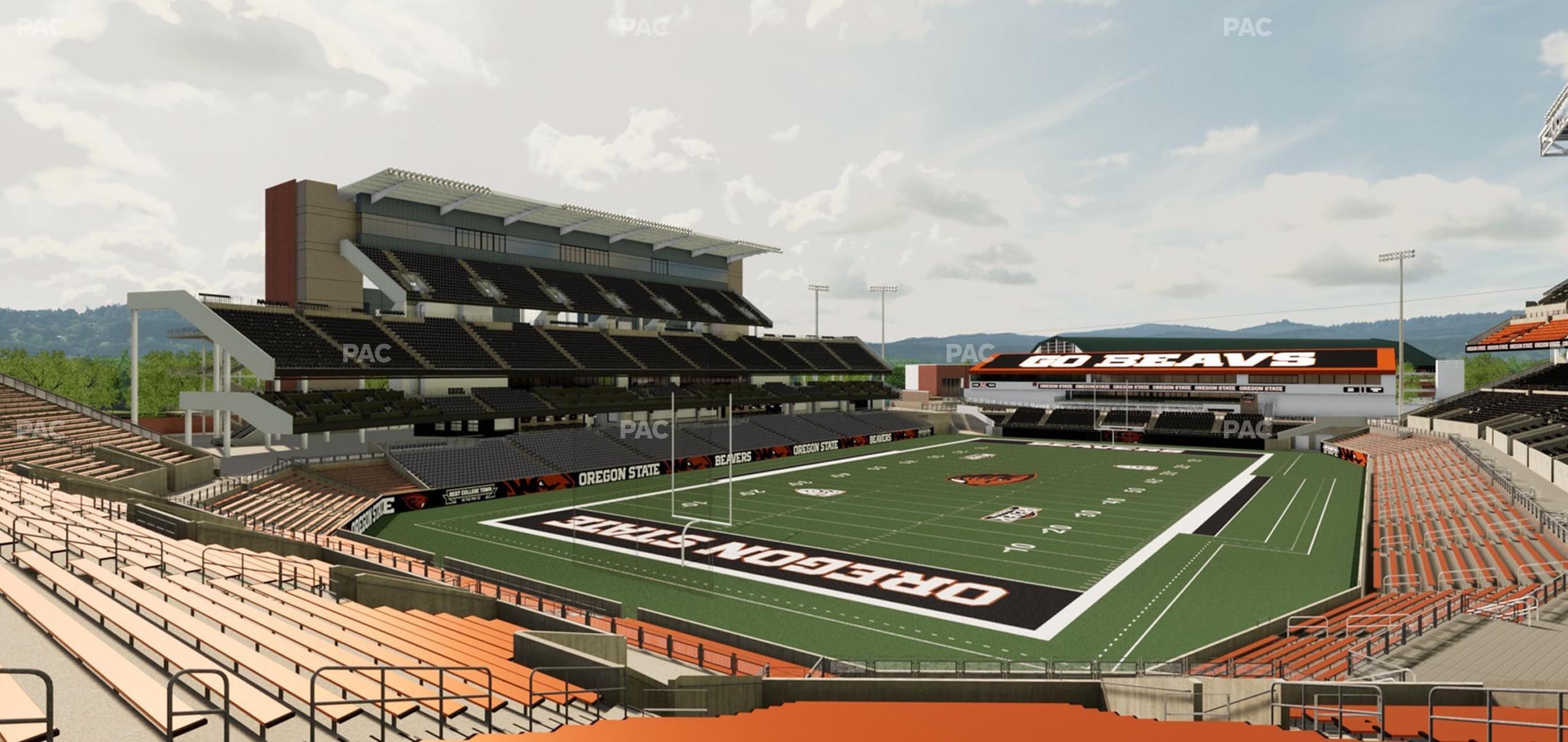 Seating view for Reser Stadium Section 122