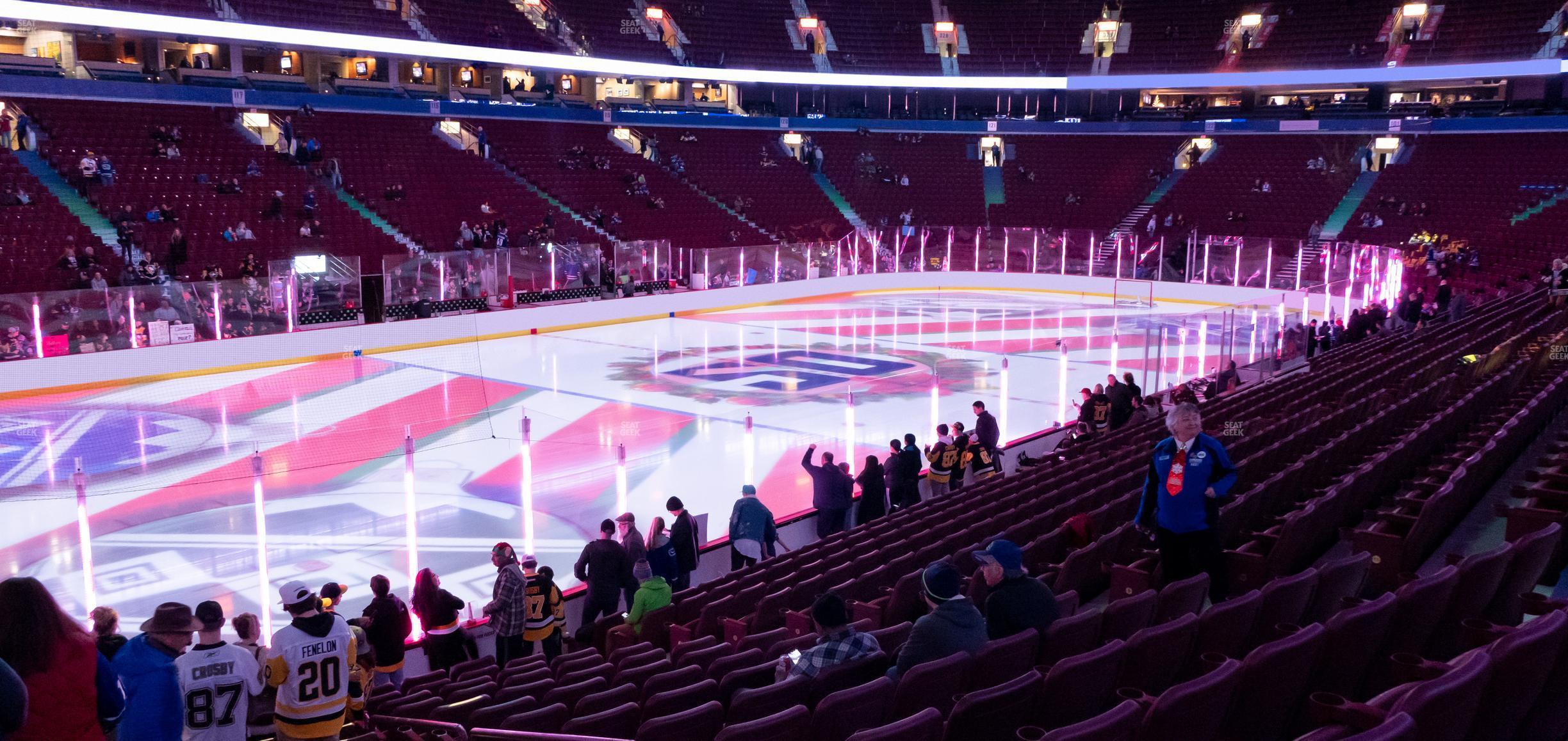 Seating view for Rogers Arena Section 109