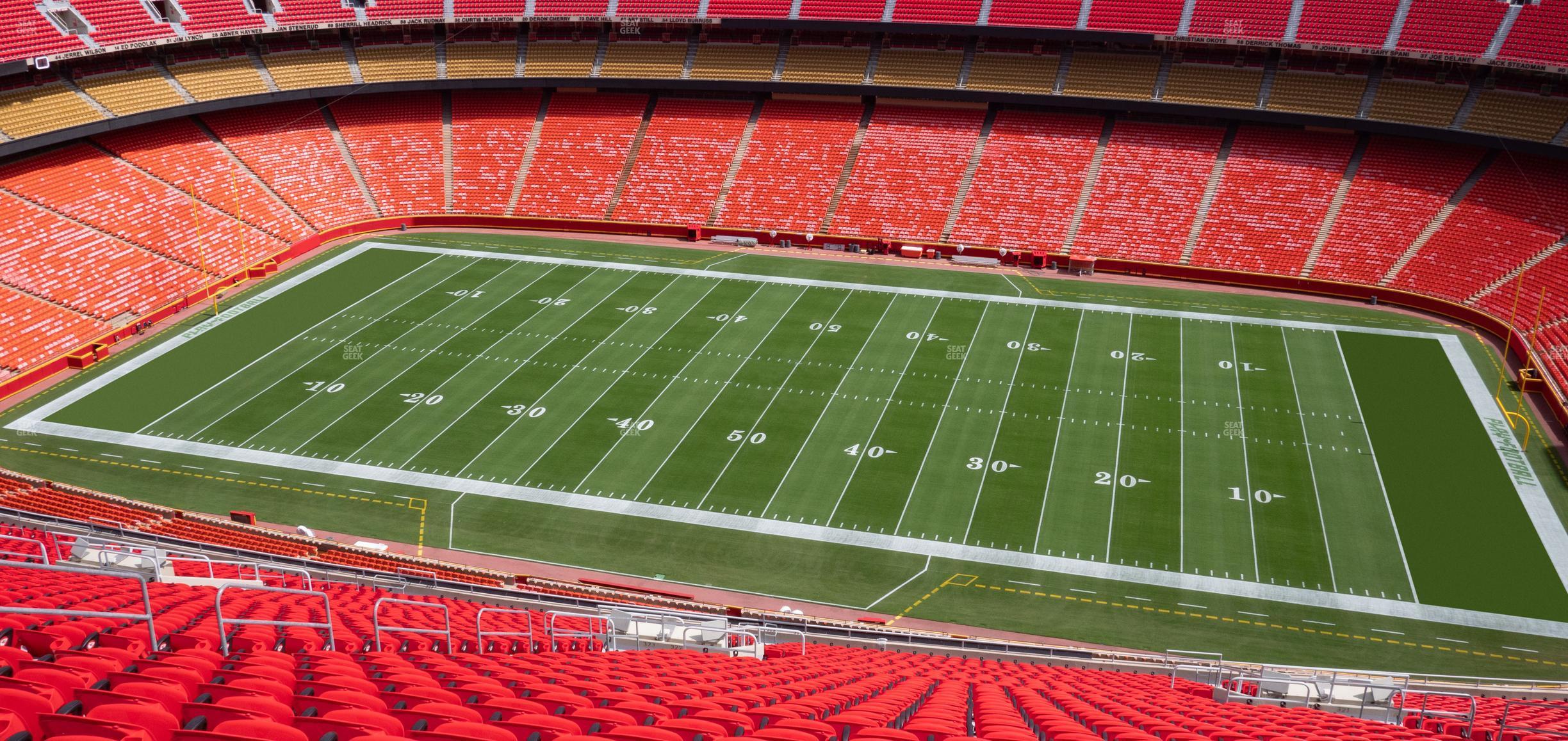 Seating view for GEHA Field at Arrowhead Stadium Section Ada 322