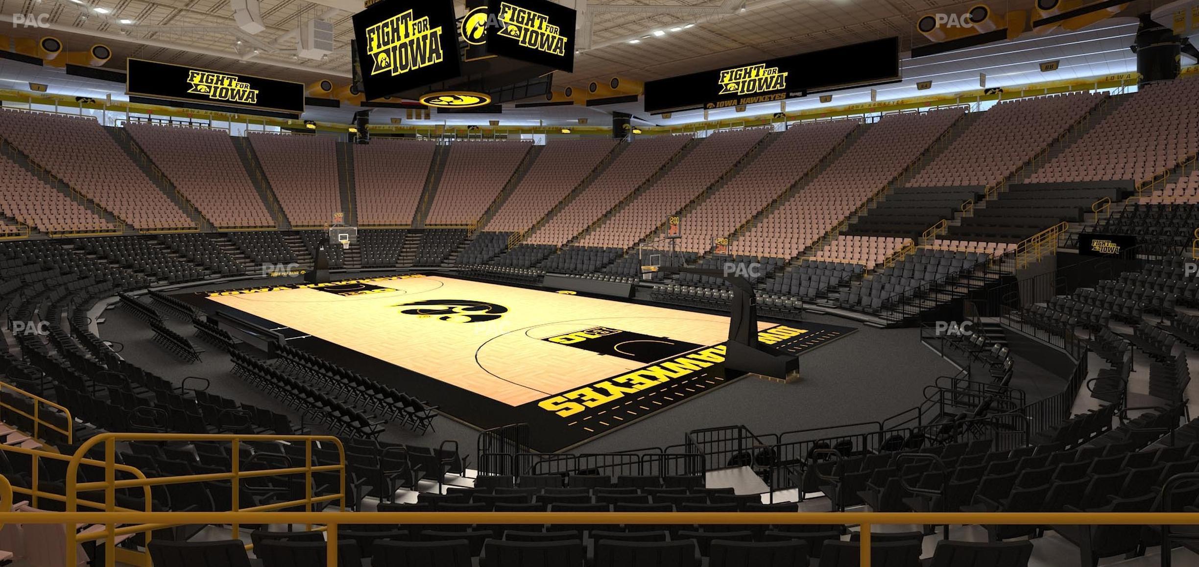 Seating view for Carver-Hawkeye Arena Section Jj