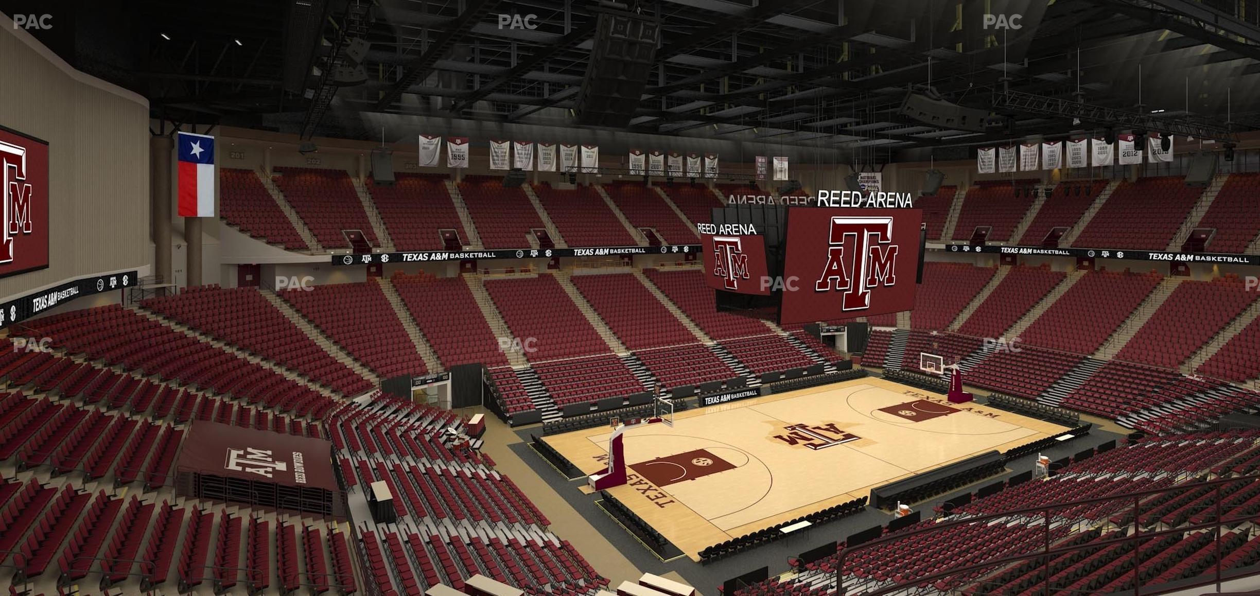 Seating view for Reed Arena Section 225