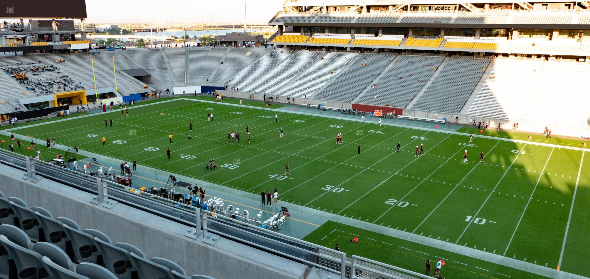 Seating view for Mountain America Stadium Section 201