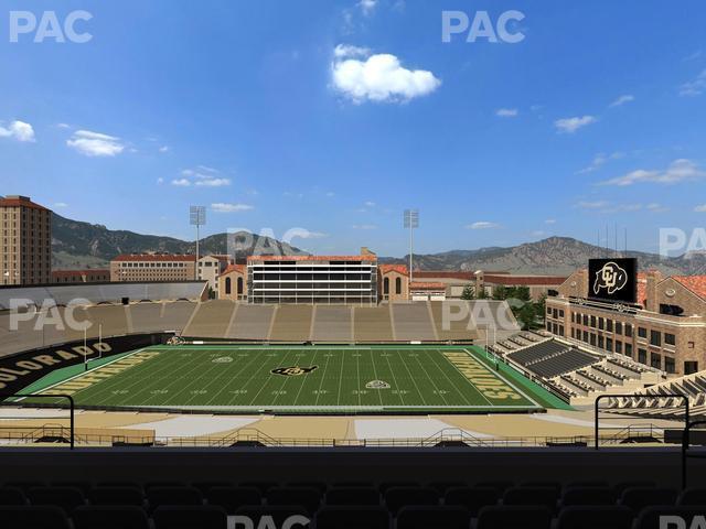 Seating view for Folsom Field Section 573