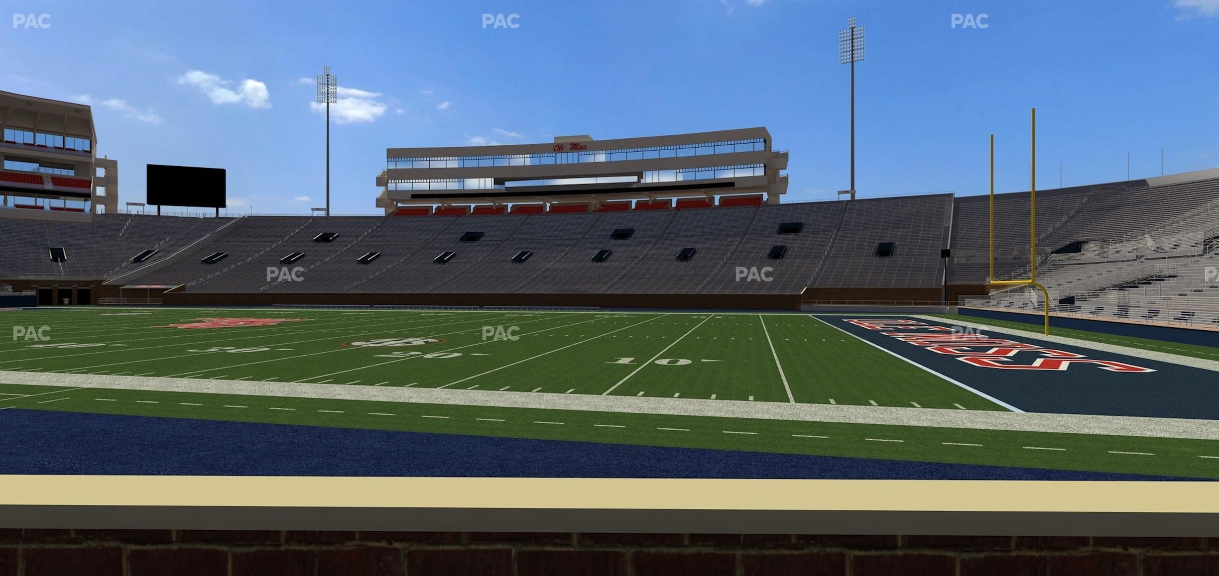 Seating view for Vaught Hemingway Stadium Section Chairback L