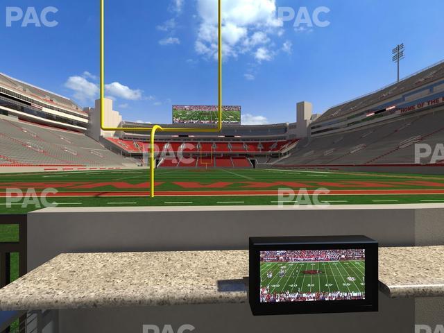 Seating view for Razorback Stadium Section Loge 10