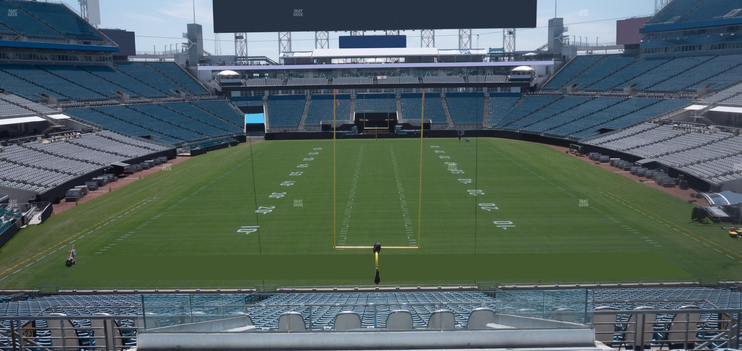 Seating view for EverBank Stadium Section 223