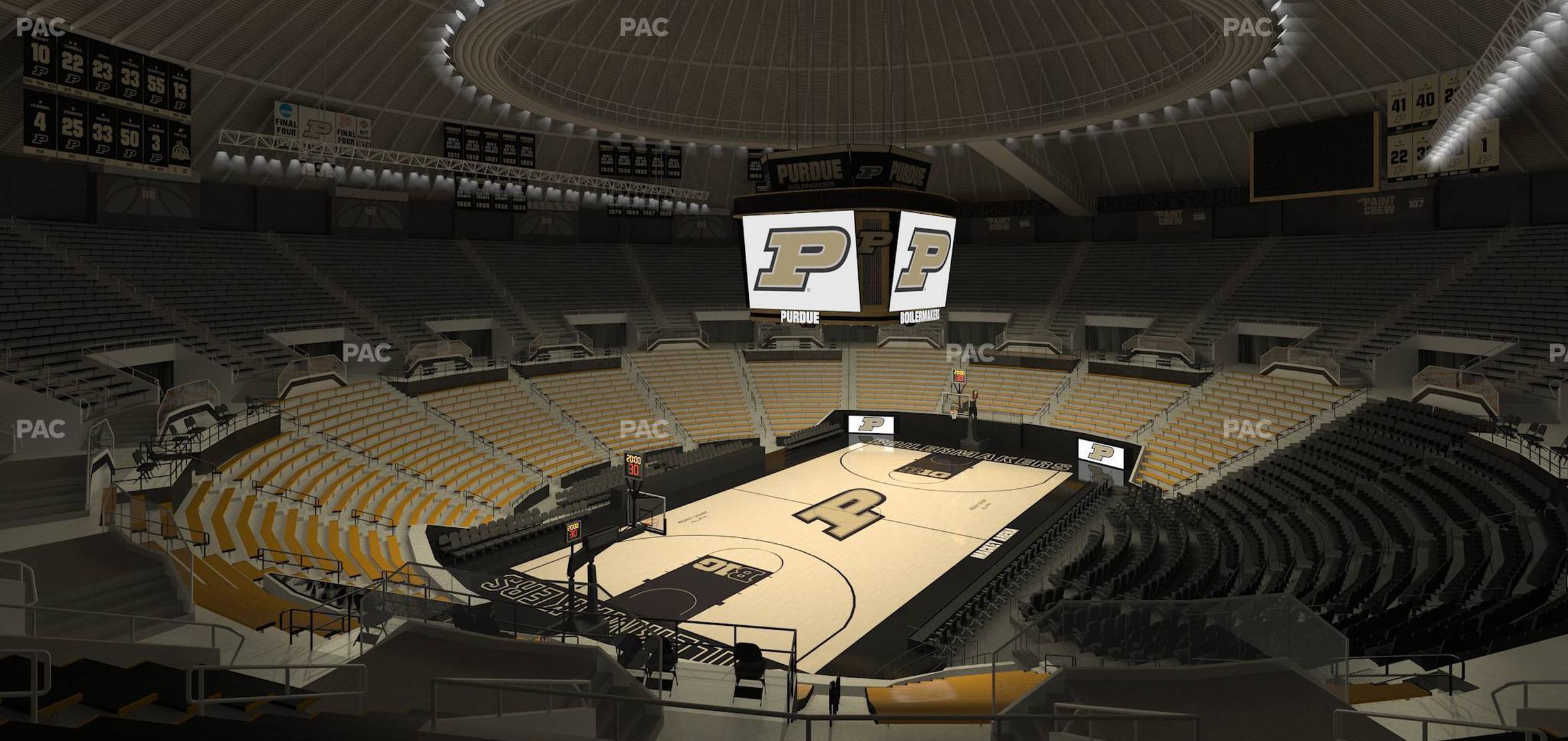 Seating view for Mackey Arena Section Upper 113