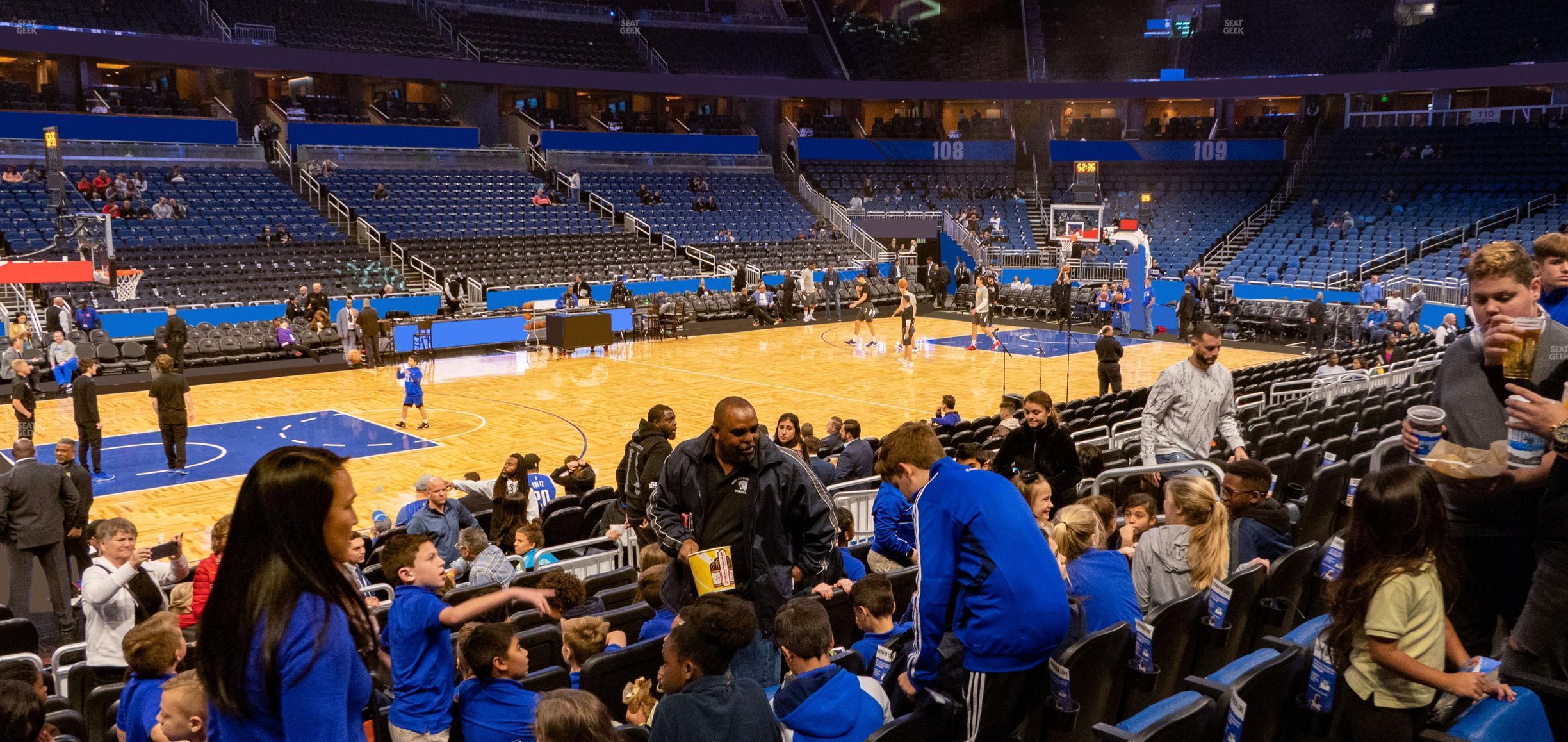 Seating view for Kia Center Section 116