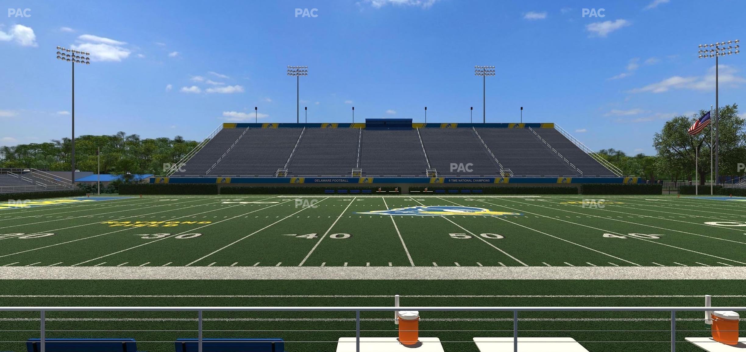 Seating view for Delaware Stadium Section 106