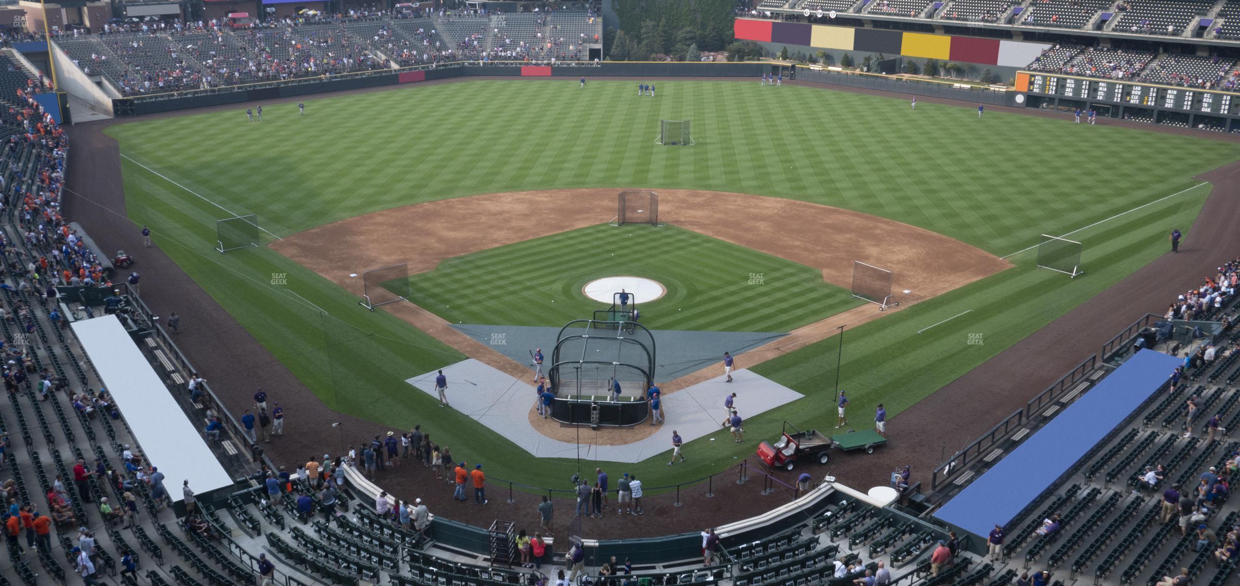 Seating view for Coors Field Section Lower 330