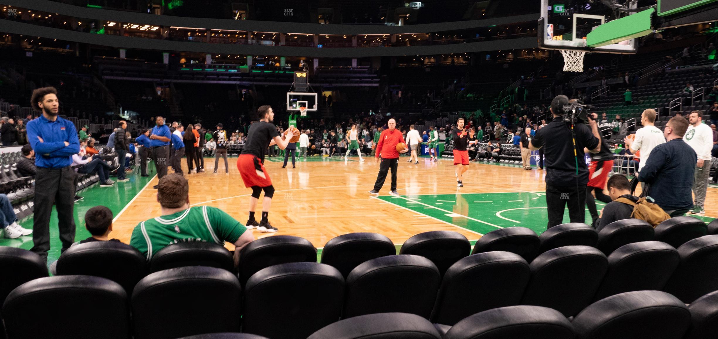 Seating view for TD Garden Section Floor 7