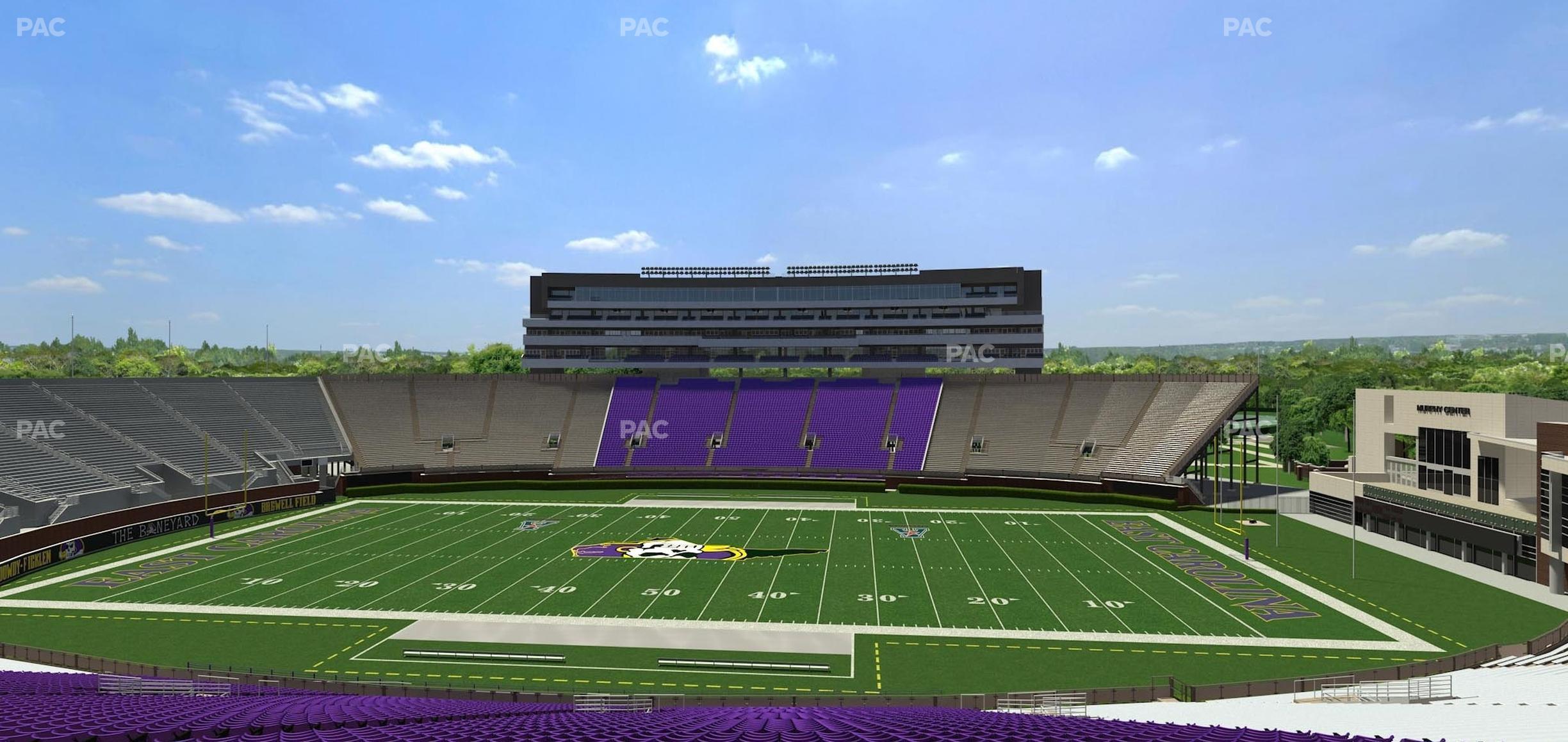 Seating view for Dowdy-Ficklen Stadium Section 16