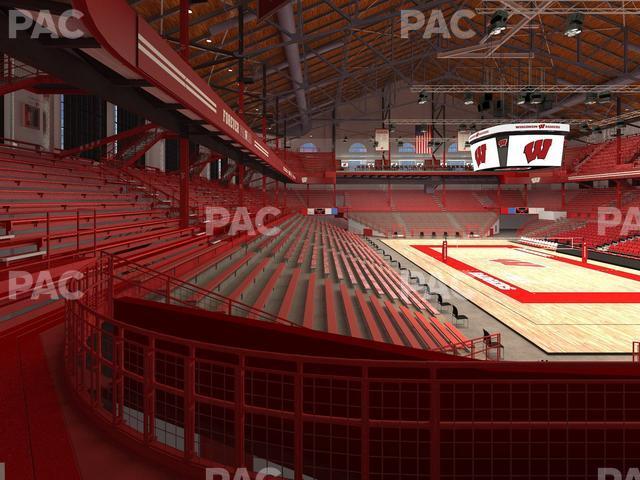 Seating view for Wisconsin Field House Section N