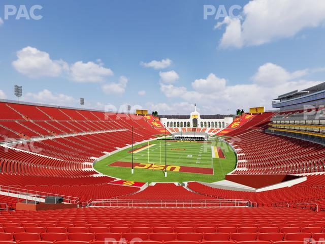 Seating view for Los Angeles Memorial Coliseum Section 213