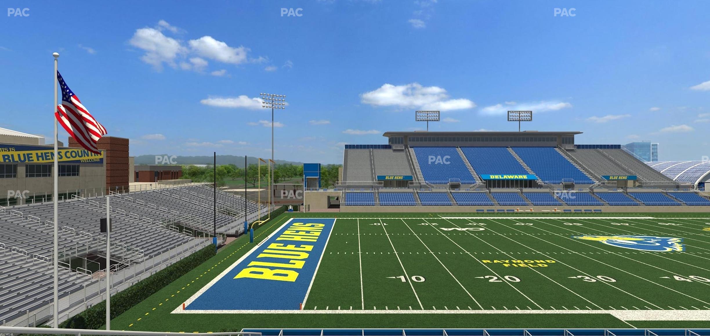 Seating view for Delaware Stadium Section N