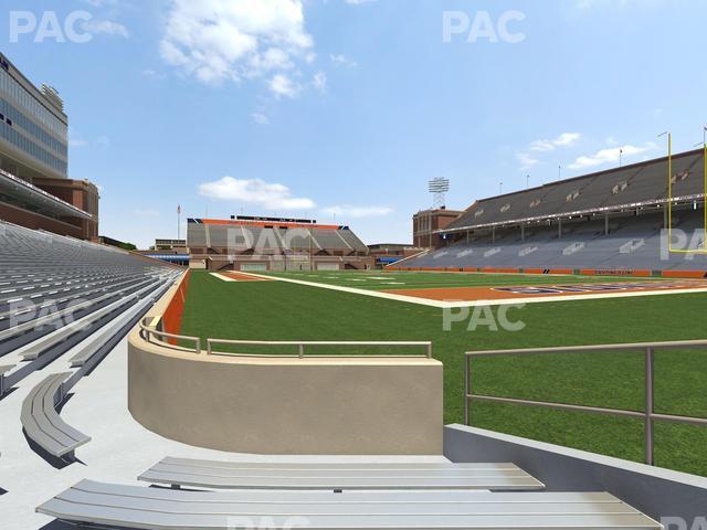 Seating view for Memorial Stadium - IL Section 120